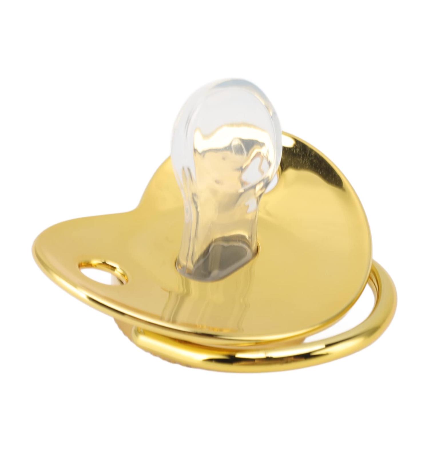 Bling Baby Pacifier - Anti-Static Gold Pacifier for Newborns & Toddlers (6-18 Months) - Perfect for Outdoor Use | Shop Now! - Buy Online on SooperMarket.com