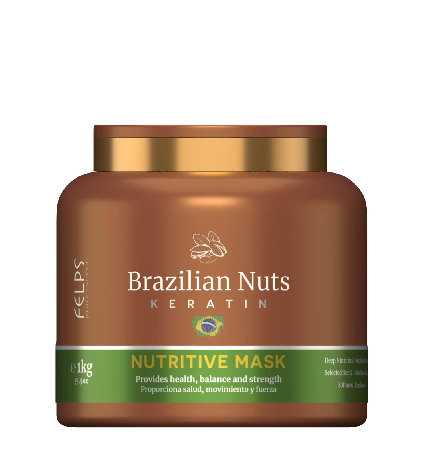 Felps Brazilian Nuts Keratin Nutritive Hair Mask - 1kg/35.3oz