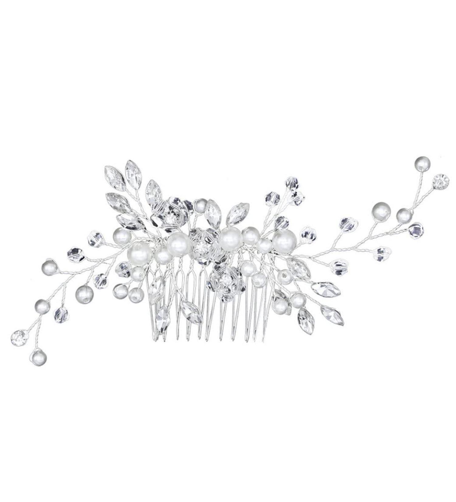 Hair Combs Slides Clips Bridal Flower Hair Pins for Girls Women Hair Accessories Hair Clips - Buy Online on SooperMarket.com