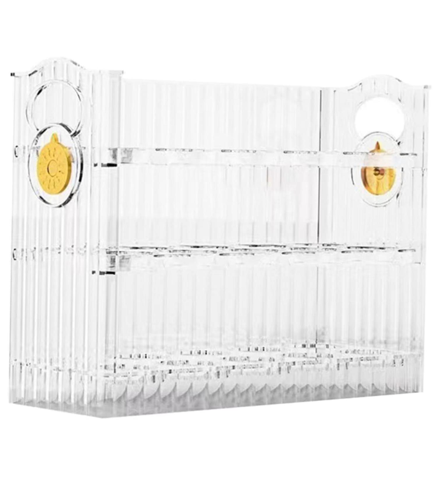 KOMBIUDA Refrigerator Egg Rack Egg Storage Box Plastic Serving Tray Vanity Organizers and Storage Egg Container for Refrigerator Transparent 26X20X10CM - Buy Online on SooperMarket.com