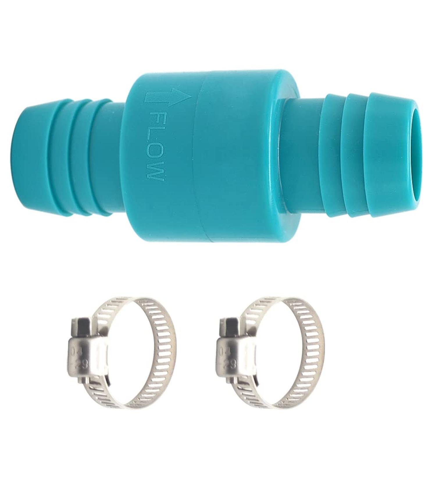 1 1/8 inch Marine Bilge Pump Check Valve - Non Return In-line One Way Valve - Buy Online on SooperMarket.com