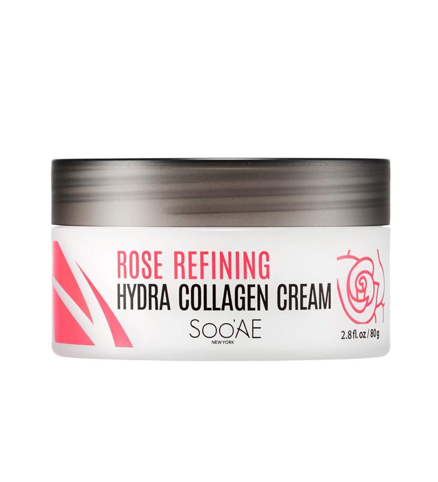 Soo AE Rose Refining Hydra Collagen Cream - Hydrating Rose Water Face Moisturizer for Dry Skin | 2.8 fl.oz / 80g - Buy Internationally - Buy Online on SooperMarket.com