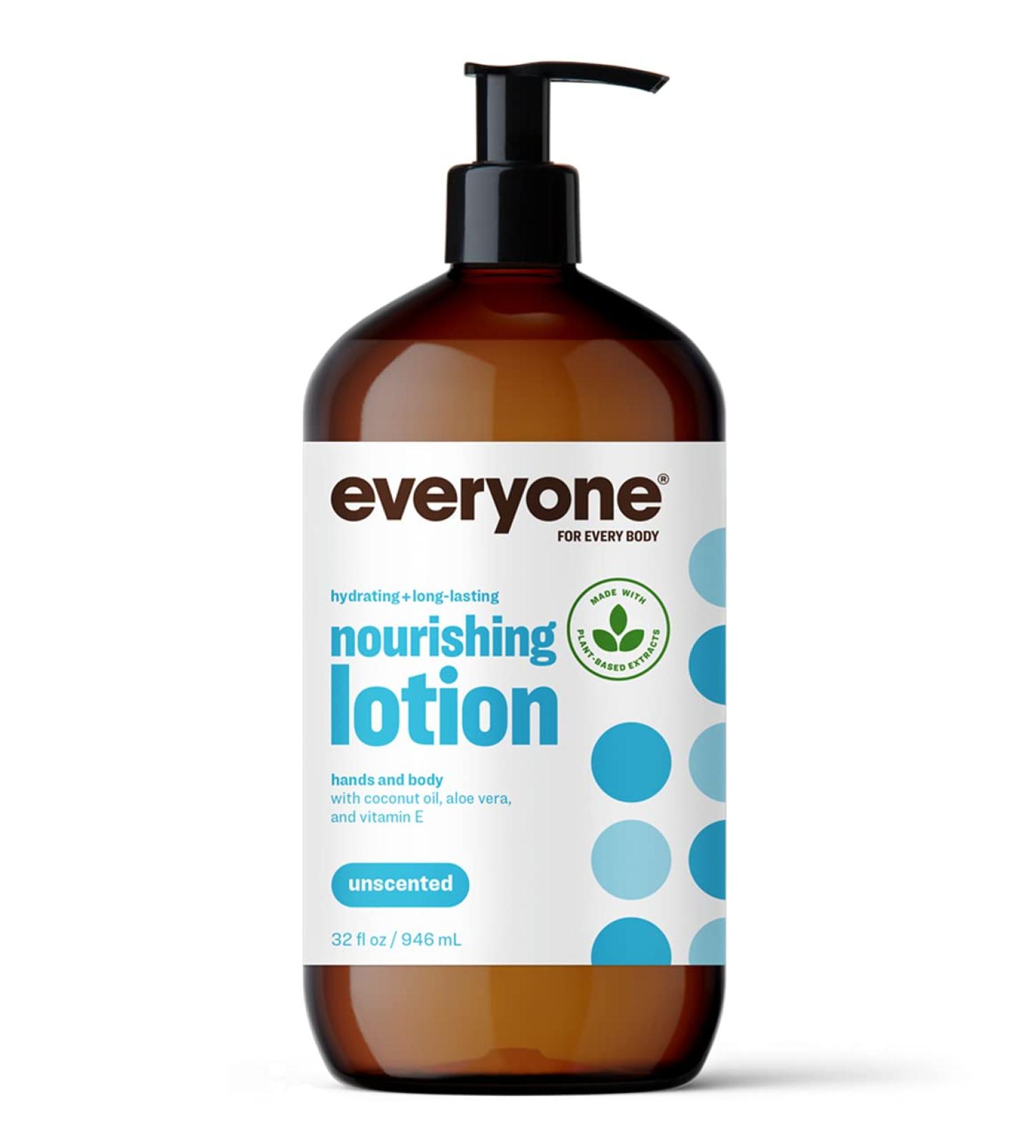 EO Products Everyone Lotion Unscented - 32 Fl Oz (960 ml) | Nourishing Moisturizer for All Skin Types International Shipping Available - Buy Online on SooperMarket.com