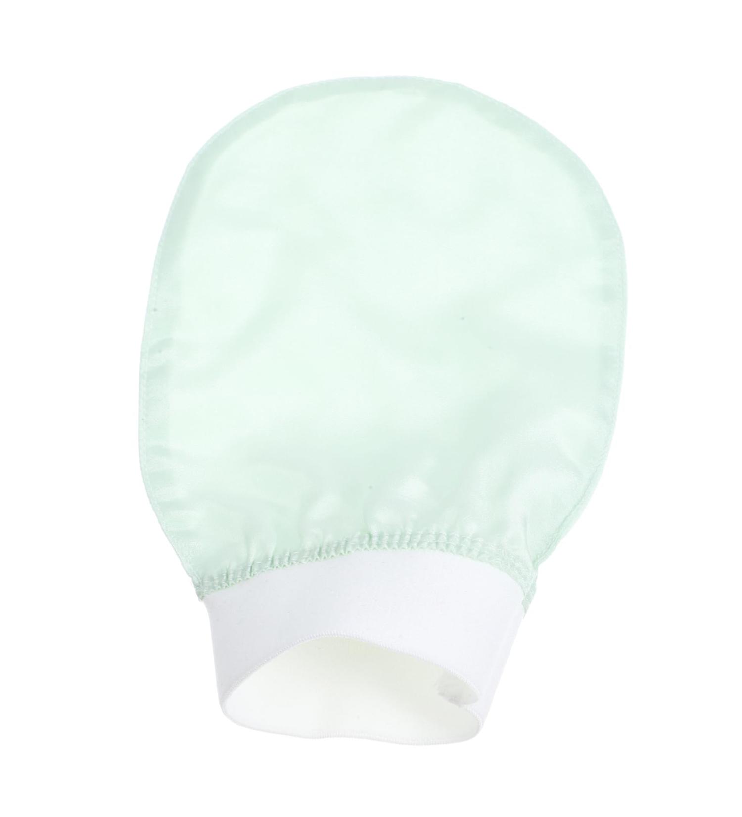 Baluue Body Exfoliator Glove - Light Green Bath Scrubber Mitten for Smooth Skin | International Shipping - Buy Online on SooperMarket.com