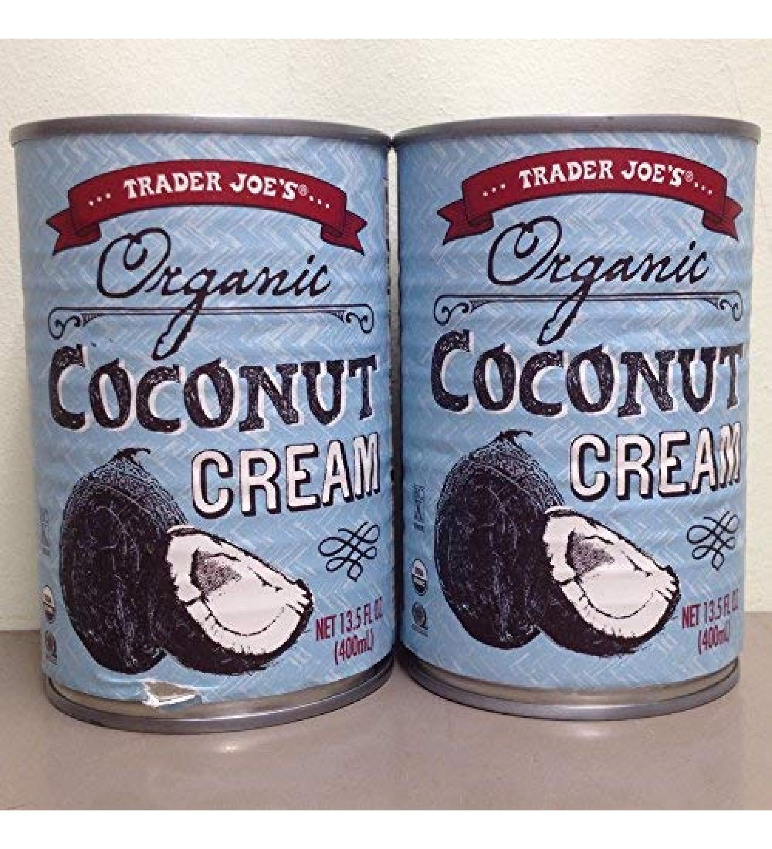 Trader Joe's Organic Coconut Cream - 2 Pack | Pure & Creamy Delight - Buy Online on SooperMarket.com