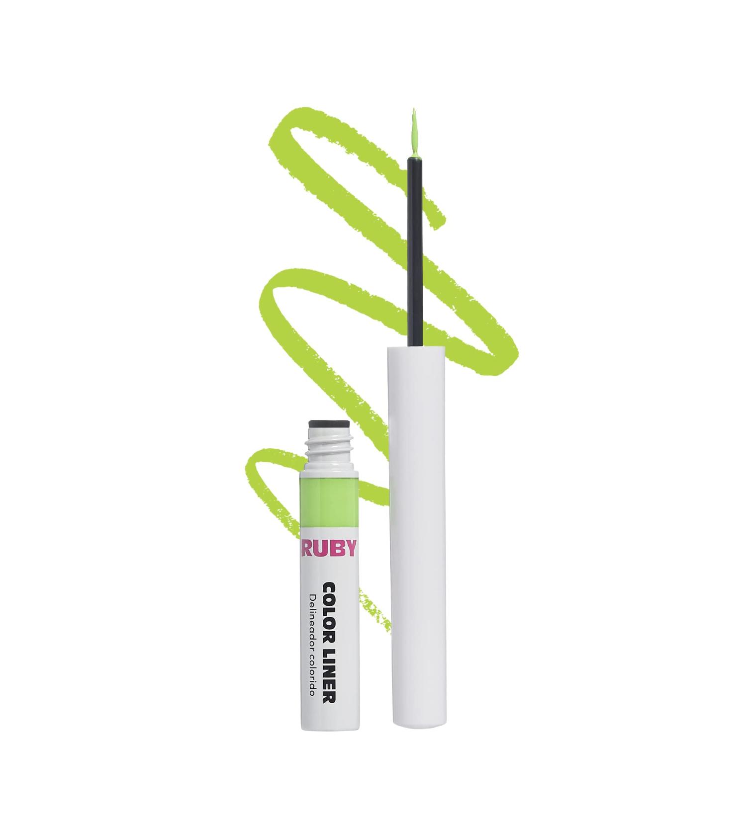 Ruby Kisses Neon Green Liquid Eyeliner - Water Resistant, Long Lasting - 3 ml - Buy Online on SooperMarket.com