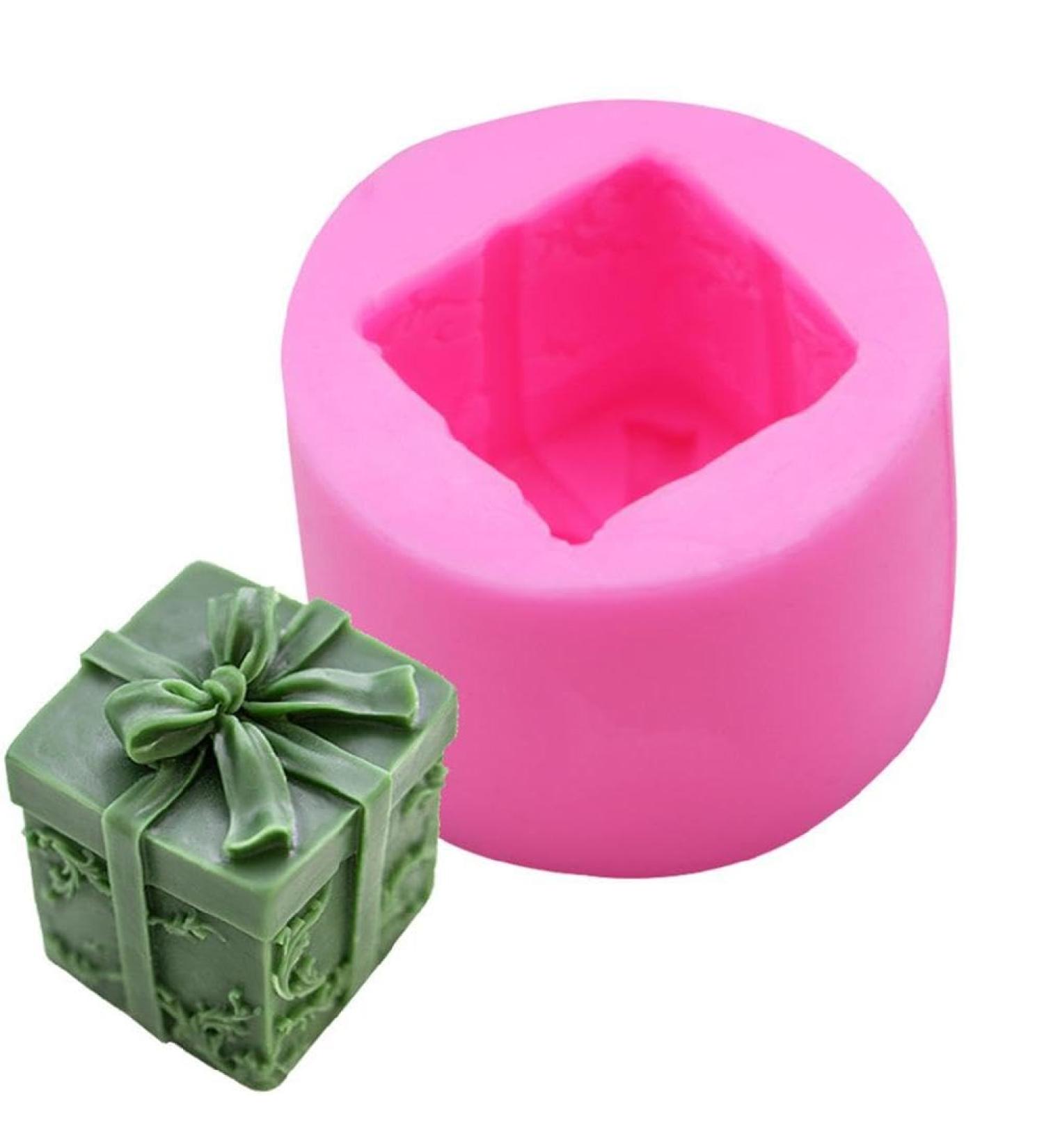 Present Package Cake Chocolate Mold Supplies for Cooking Ice Cream Candy Soap High Temperature Resistance Chocolate Molds Silicone Christmas 3D Birthday - Buy Online on SooperMarket.com