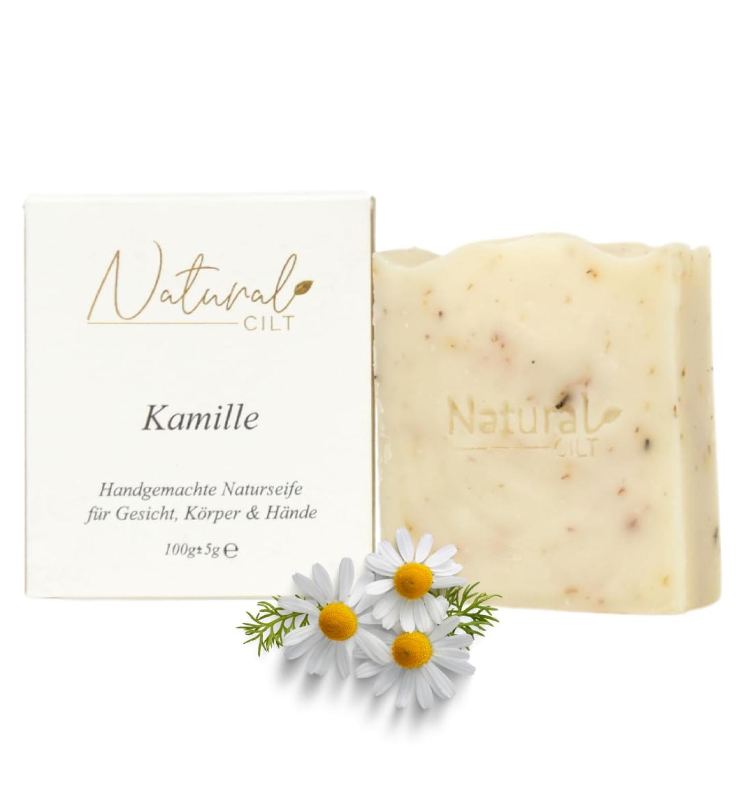 Natural Chamomile Soap | 100% Natural & Handmade Shower Gel | Certified Safe for All Skin Types | Eco-Friendly Skincare - Buy Online on SooperMarket.com