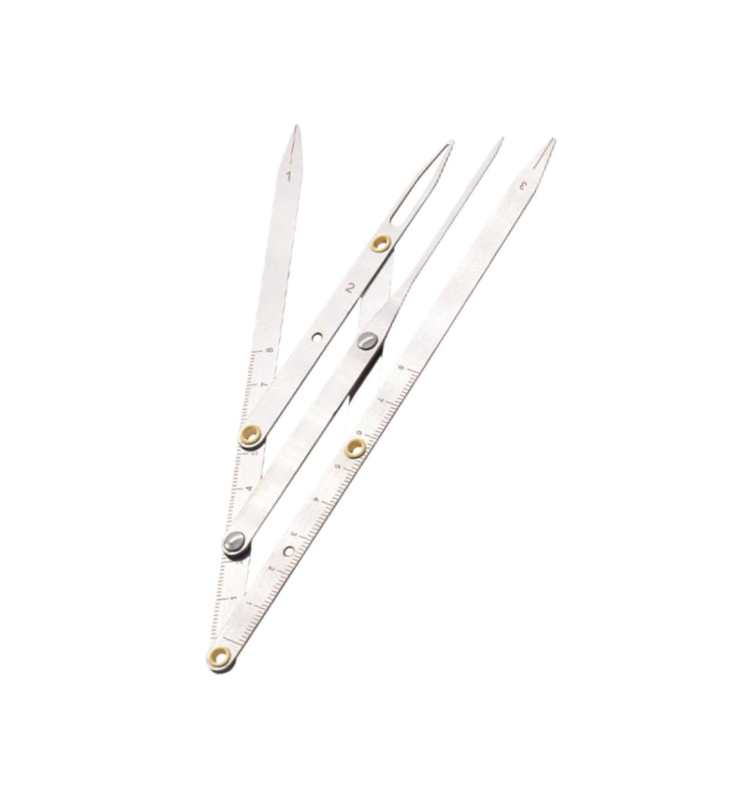 Oshhni Eyebrow Ruler Makeup Stencil Balance Professional Gauge Level Measuring Tool Three Point Positioning Ruler Measuring Tool - Buy Online on SooperMarket.com