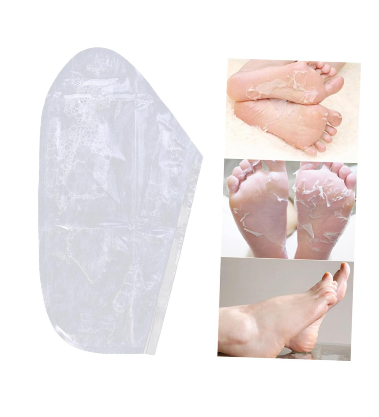 Mikinona 1 Pair Foot Remover Foot Mask Foot Care Foot Moisturizing Socks Foot Remover Foot Soak Mask for Feet Peeling Feet Mask Feet Peel Treatment White Foot Cream Exfoliating - Buy Online on SooperMarket.com