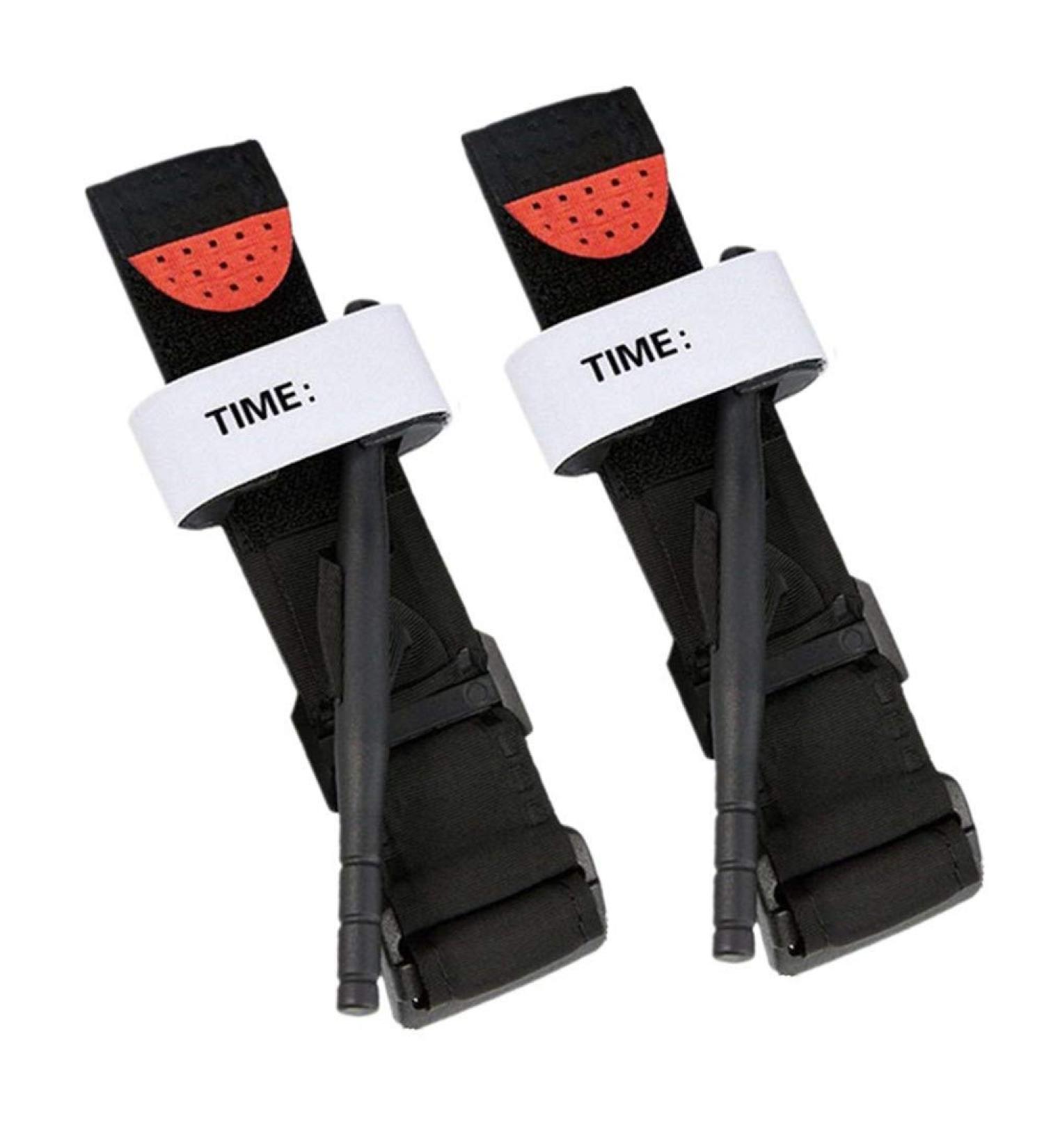 Tourniquets 2 Pack Emergency Outdoor Tourniquet First Aid Tactical Life Saving Hemorrhage Control Single-handed Operation of Hemostatic Bandage - Buy Online on SooperMarket.com