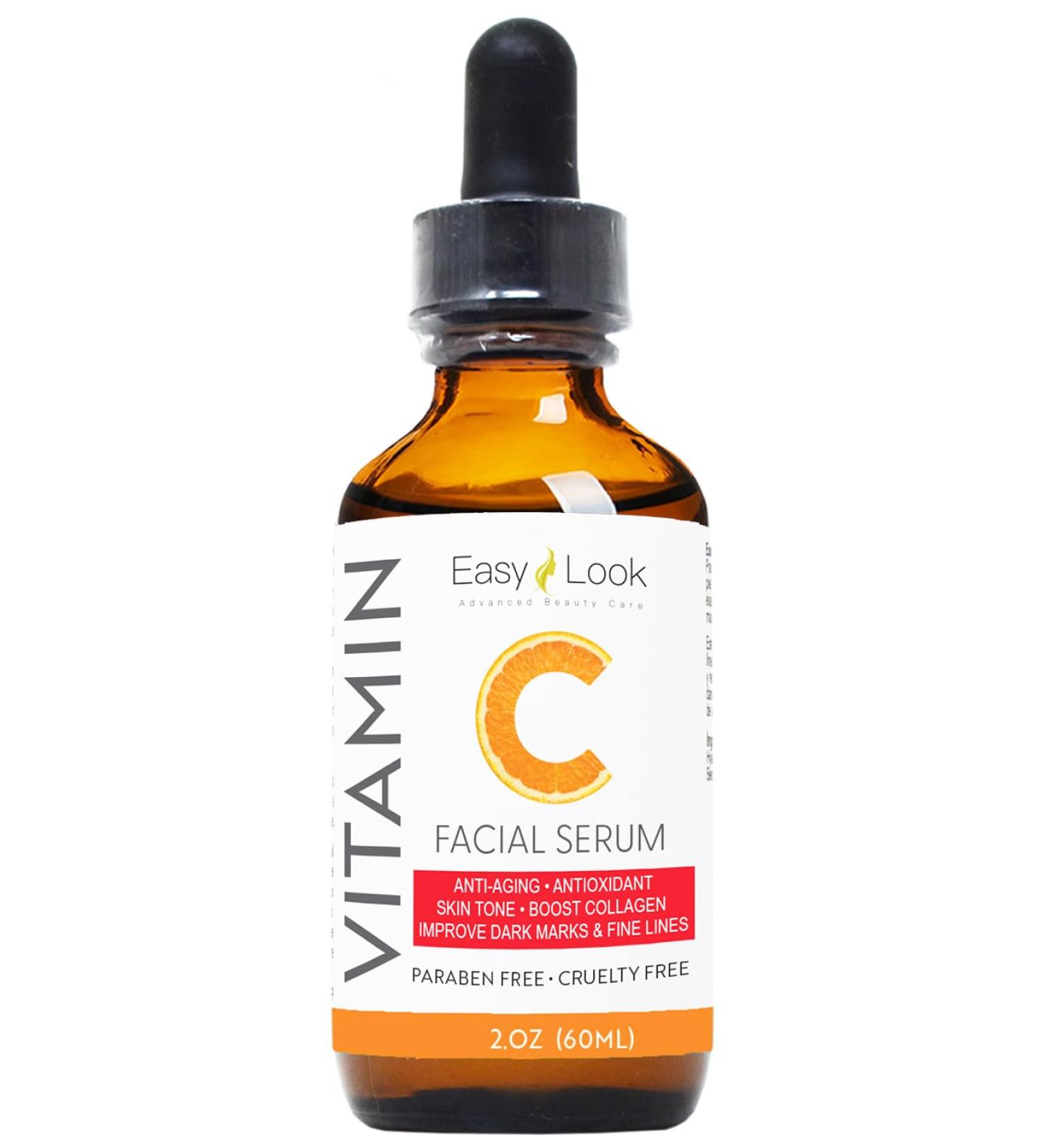 Vitamin C Face Serum - Anti-Aging & Dark Spot Treatment for Even Skin Tone Fine Lines & Wrinkles - 2 Fl Oz - Buy Online on SooperMarket.com