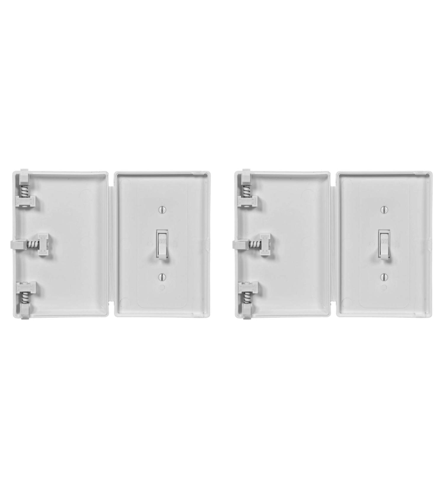 Child Be Safe  Baby Toddler Pet Resistant Electrical Safety Cover Guard for Home and Business  Made in USA  Traditional Standard Toggle Light Switch White 2 Count - Buy Online on SooperMarket.com