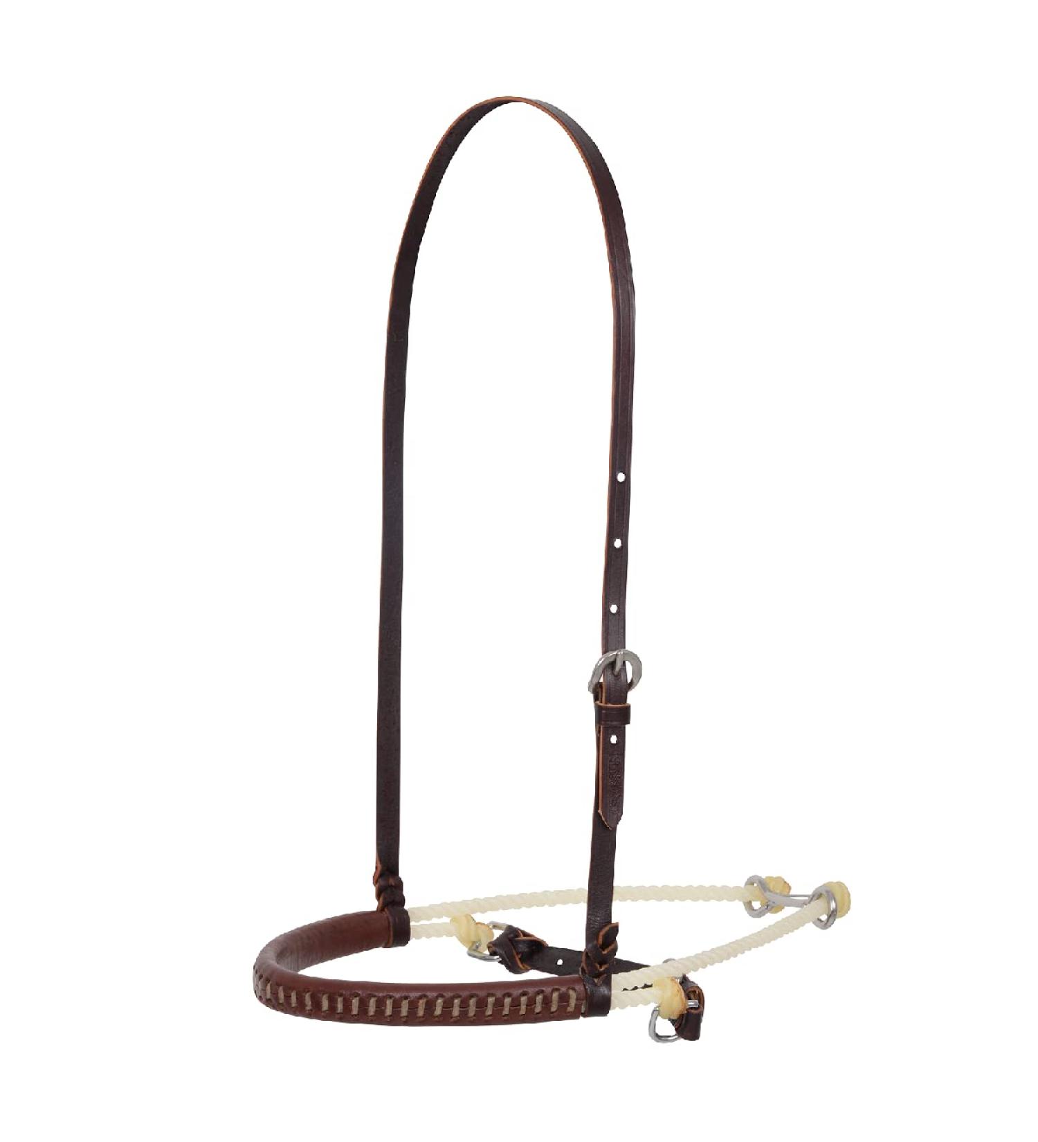 Martin Saddlery Double Rope Noseband with Laced Harness Cover and Cavesson