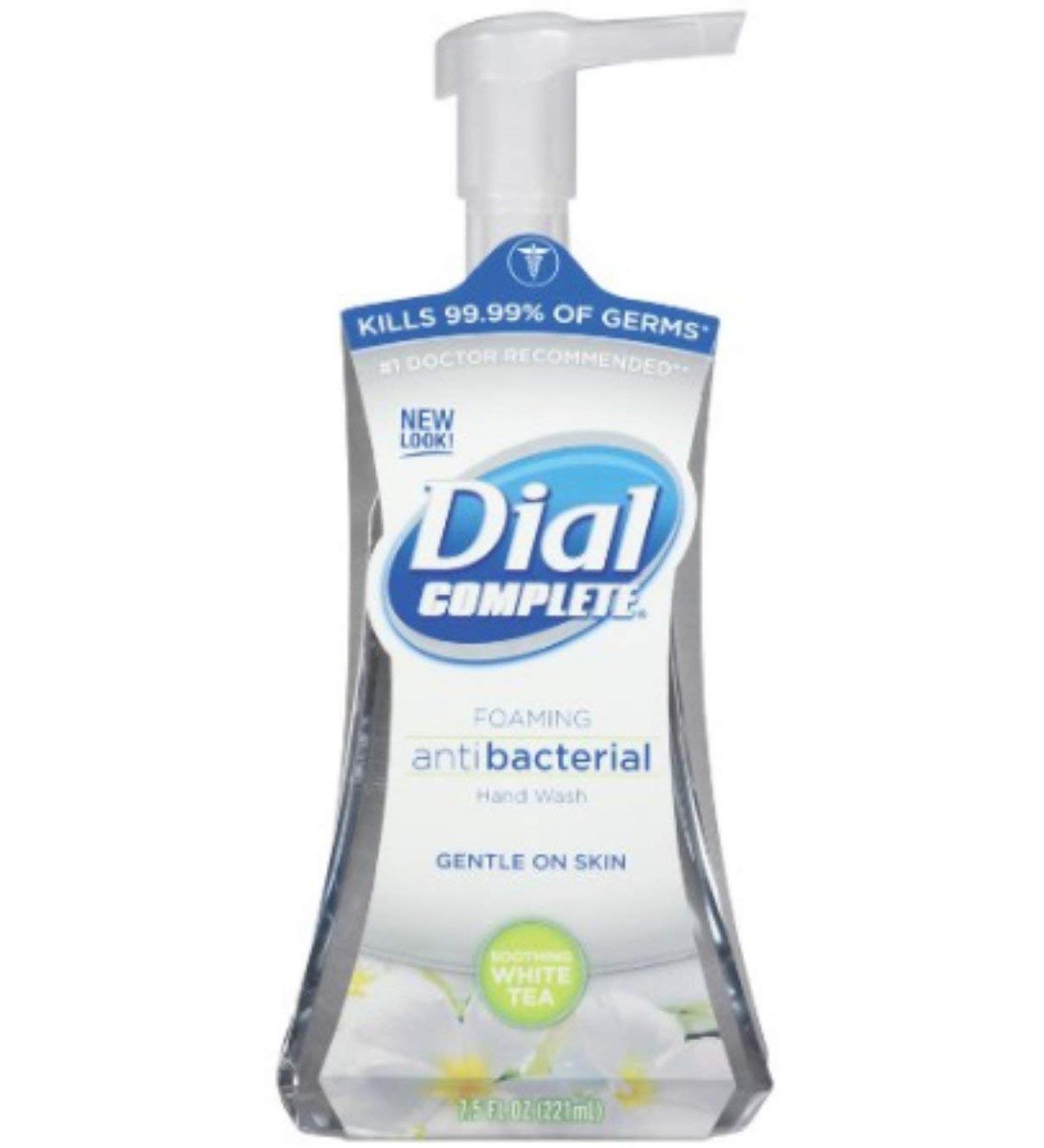 Dial Complete Foaming Hand Wash Soothing White Tea 7.50 oz (Pack of 4) Tea Tree 7.5 Fl Oz (Pack of 4)