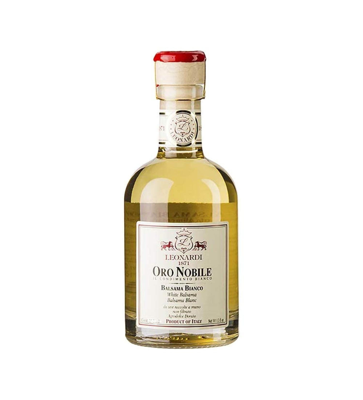 White Balsamic Conditioner Oro Nobile 500 ml | Acetaia Leonardi - Premium International Shipping - Buy Online on SooperMarket.com
