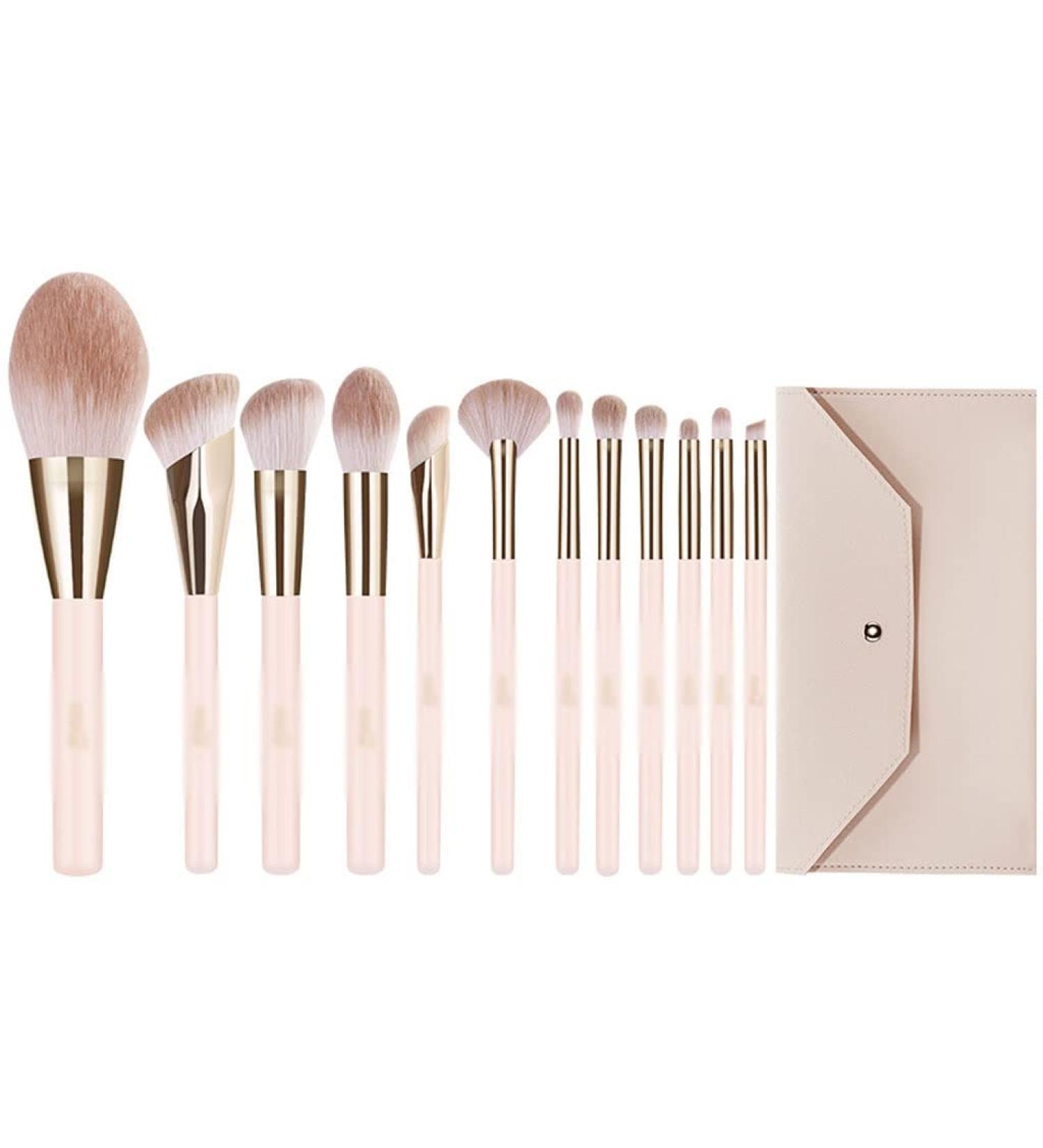 Shop DFHBFG 12-Piece Powder Makeup Brush Set | Concealer Foundation & Eye Shadow Brushes - International Shipping Available - Buy Online on SooperMarket.com