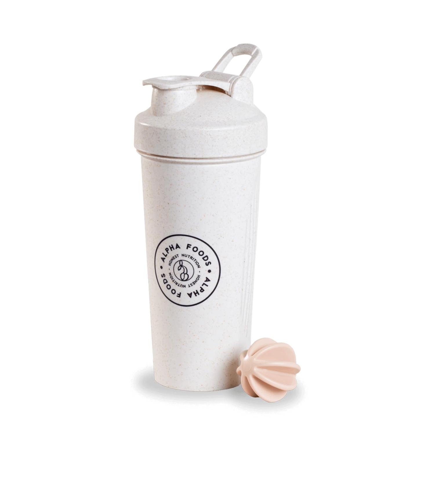 Alpha Shaker from renewable vegetable raw materials - first -class mixing function for super creamy fitness protein shakes protein shake cup - 600ml capacity