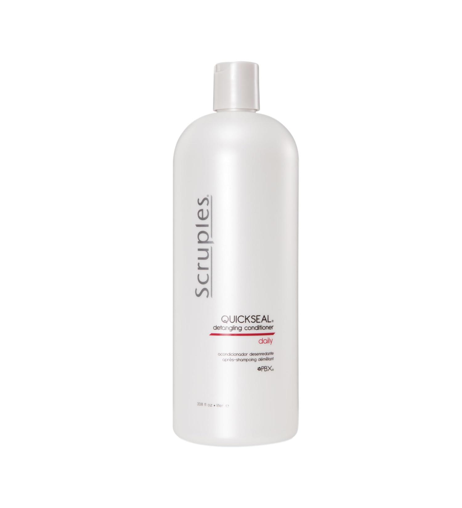 Scruples Quickseal Detangling Conditioner - Hair Smoothing & Frizz Control Treatment - Conditions & Detangles All Hair Types (33.8 oz)