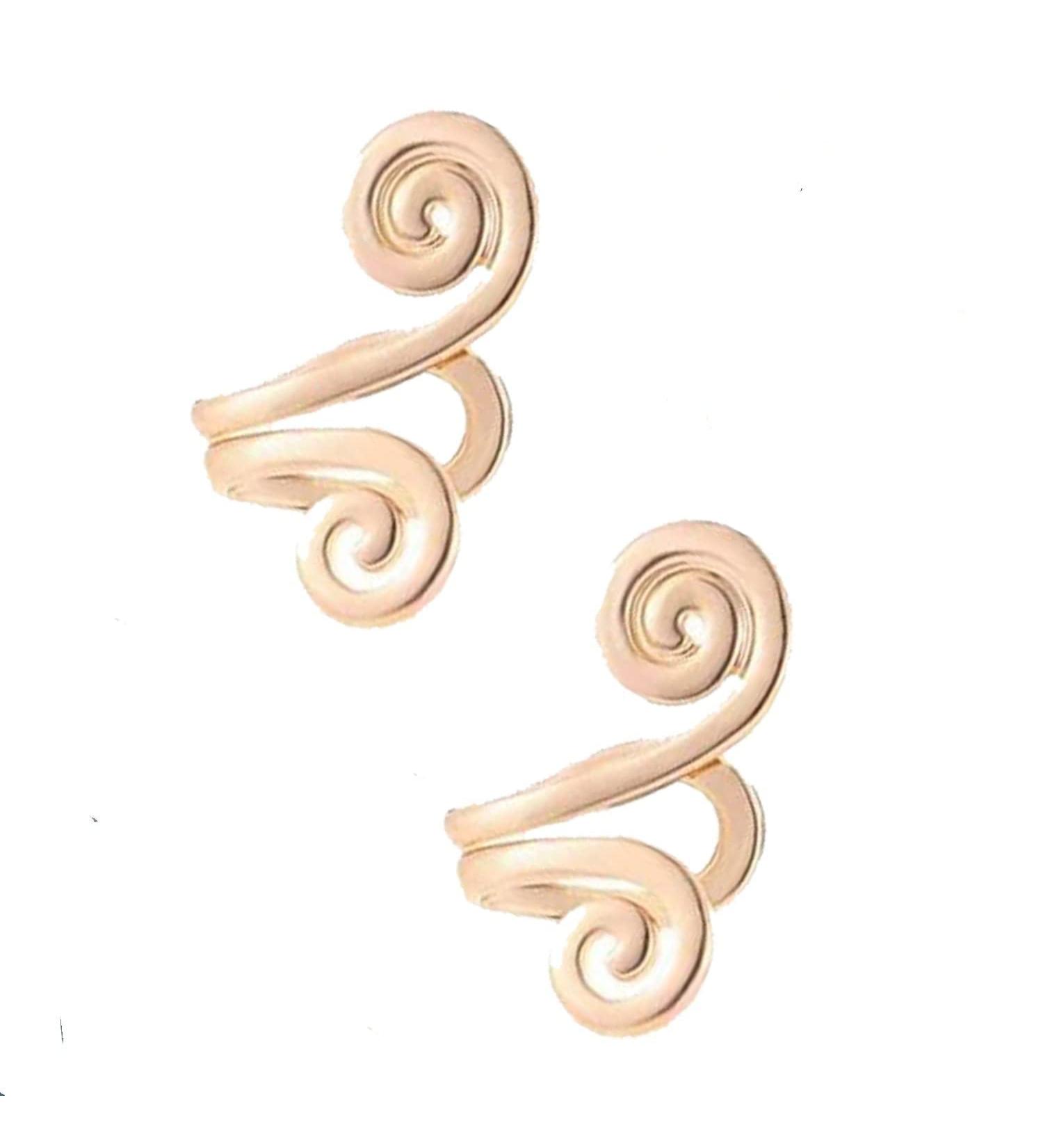 Zunis Acupressure Slimming Earrings Non Piercing Acupressure Earrings for Weight Loss Acupressure Slimming Earrings Ear Cuff Clip for Women Men (1Pair Gold) - Buy Online on SooperMarket.com
