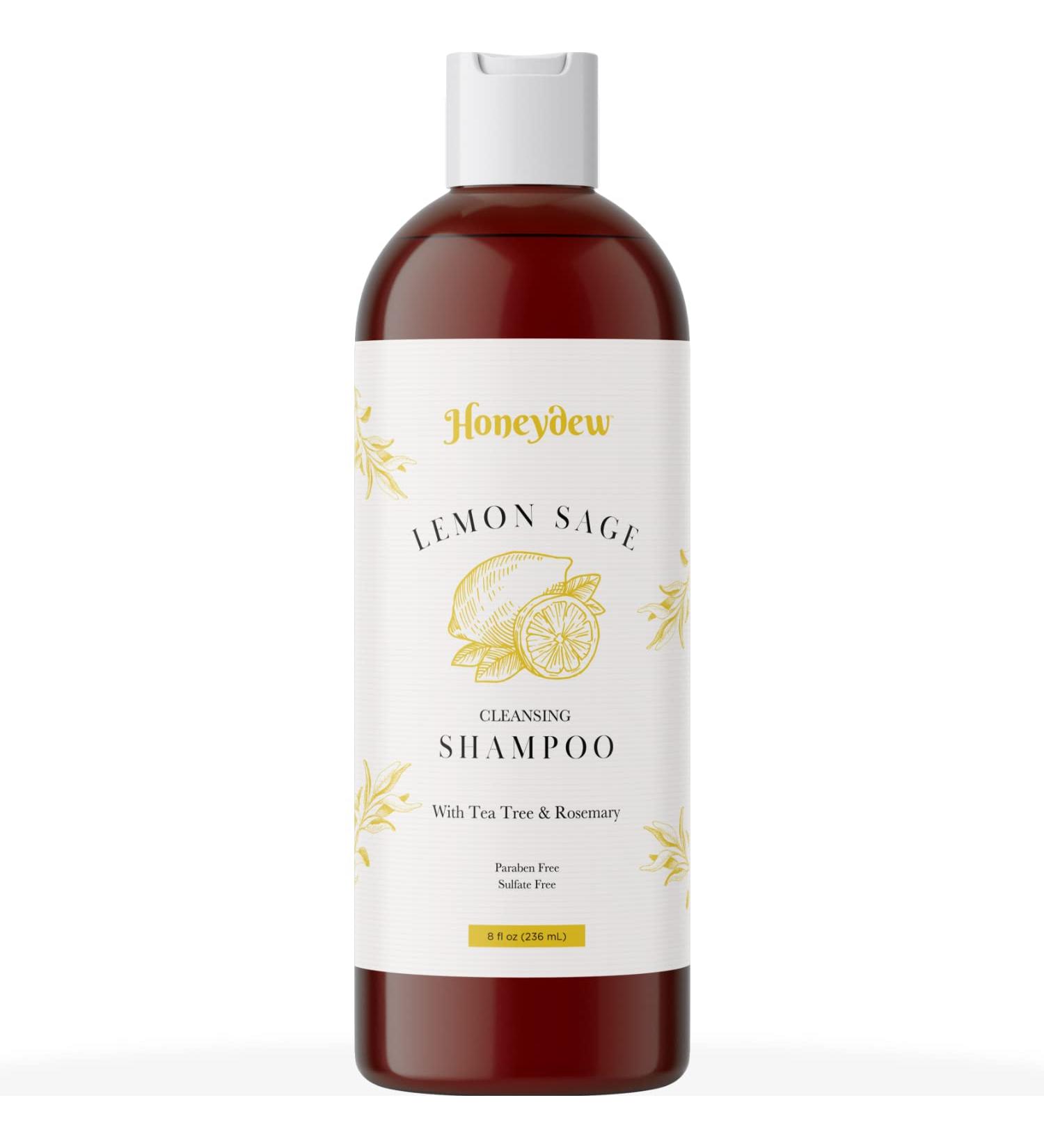 Sulfate Free Lemon Sage Shampoo for Oily Hair - Deep Cleansing Clarifying Shampoo with Keratin and Tea Tree Oil for Men and Women - Buy Online on SooperMarket.com