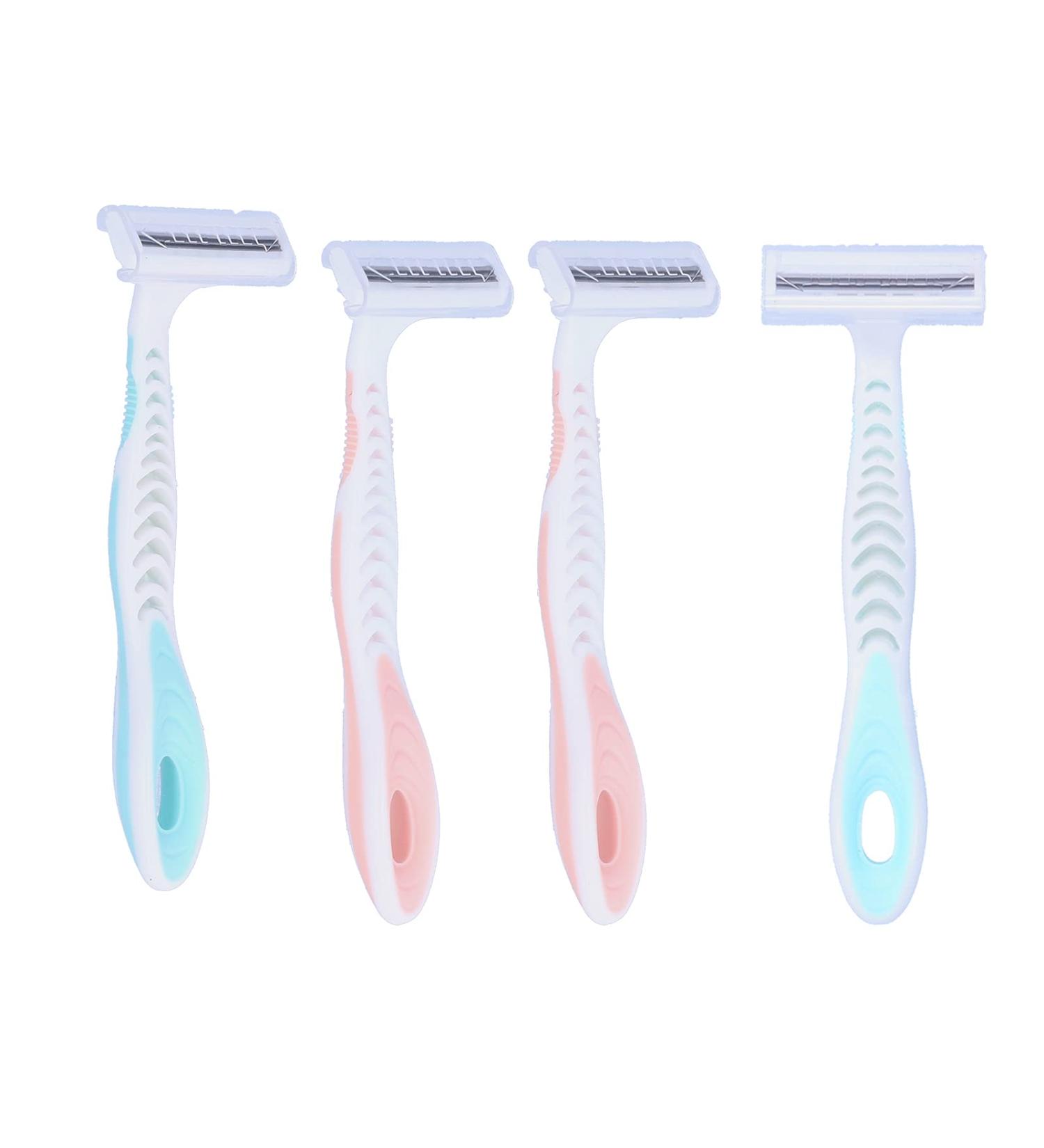 4-Part Women's Razor & Bikini Trimmer - Portable T-Type Beauty Tool for Body Hair Removal - Buy Online on SooperMarket.com