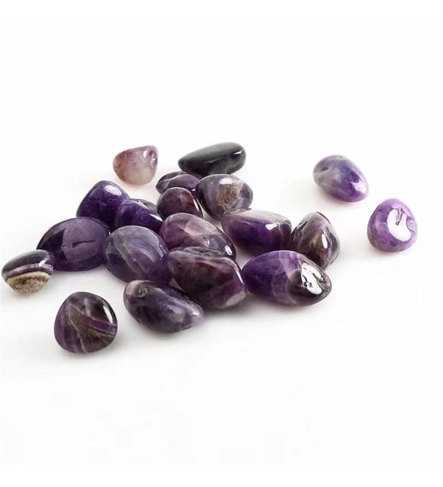 Natural Crystals and Stones 300g 15mm-20mm Natural Dream Amethyst Tumbled Stone Rough Gravel Crystals for Decoration kaixun - Buy Online on SooperMarket.com