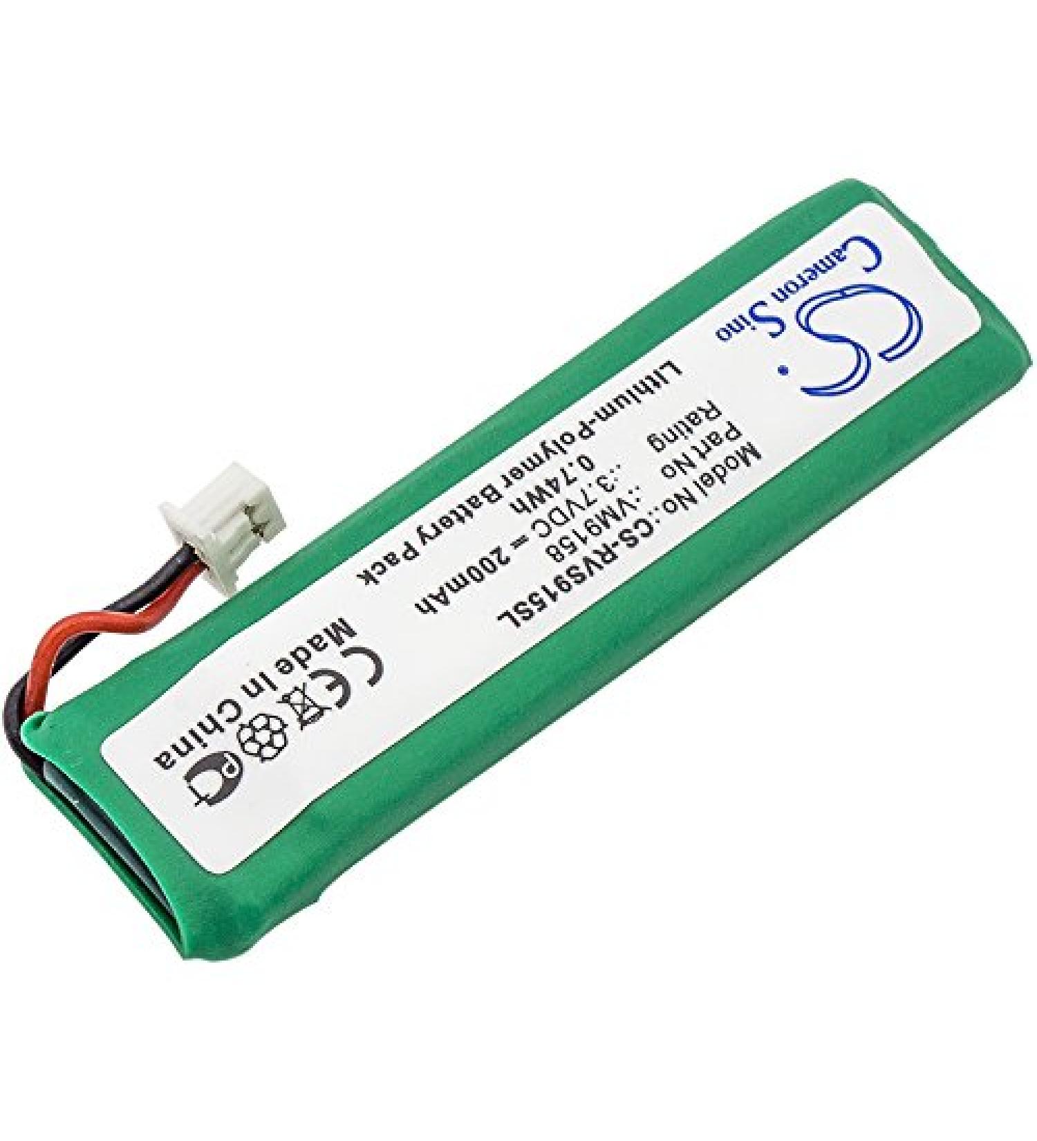 Replacement Battery for Revolabs 01-EXEMICEX-BLK-11 02-DSKSYS-D 05-TBLMICEX-DR-11 | 200mAh/3.7V | Compatible Part Number 07-SOLOMICBATTERY | International Shipping Available - Buy Online on SooperMarket.com