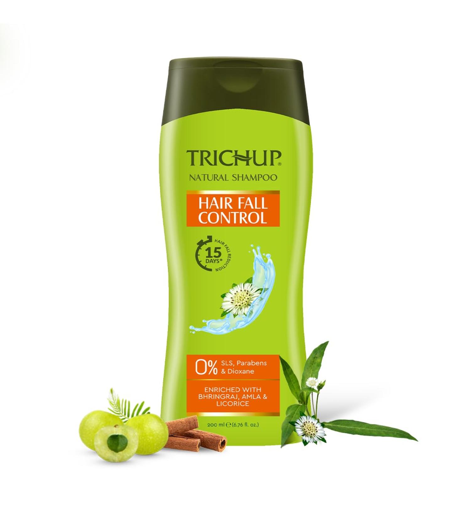 Hair Fall Control Herbal Shampoo - Pack of 2 (200ml x 2) | Best eCommerce for International Shipping - Buy Online on SooperMarket.com