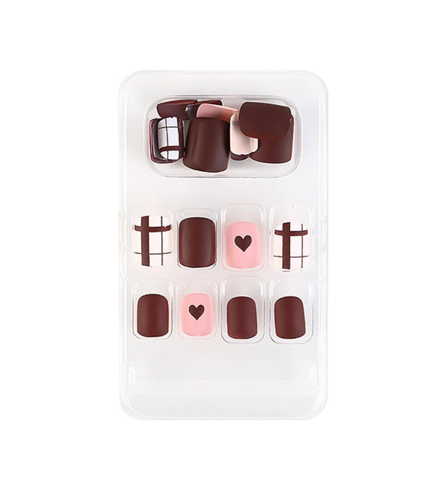 dijiusidy False Nail Perfect Matching Simple to Wear Fingernail Full Coverage Press Type Strong Viscosity Adjustable Paster Type 37 F741 Type 37 F741 - Buy Online on SooperMarket.com