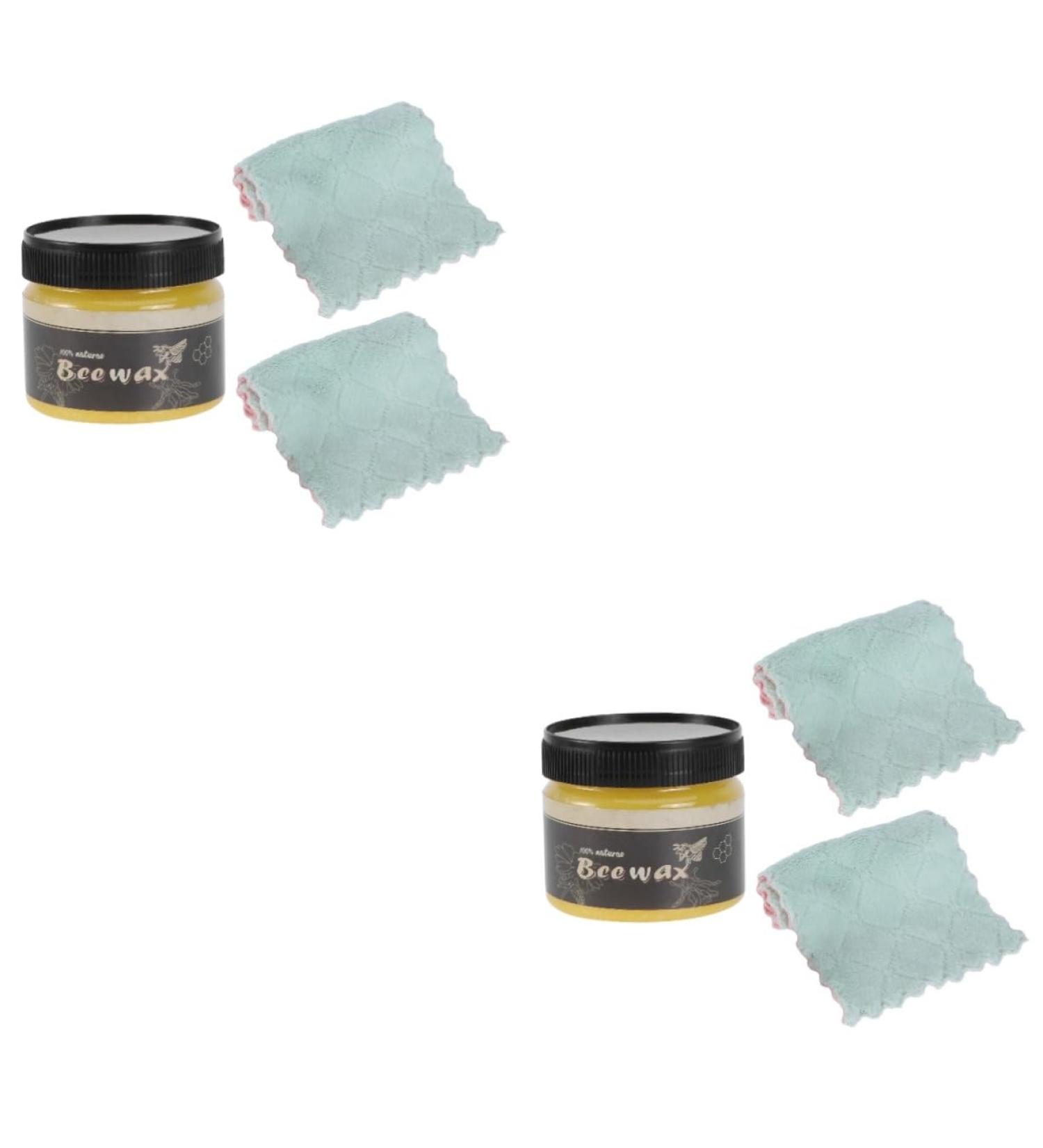 VILLCASE 2pcs Beeswax Wood Seasoning Wax - Natural Polishing Wax for Wood Care - 0.04oz Yellow | International Shipping Available - Buy Online on SooperMarket.com