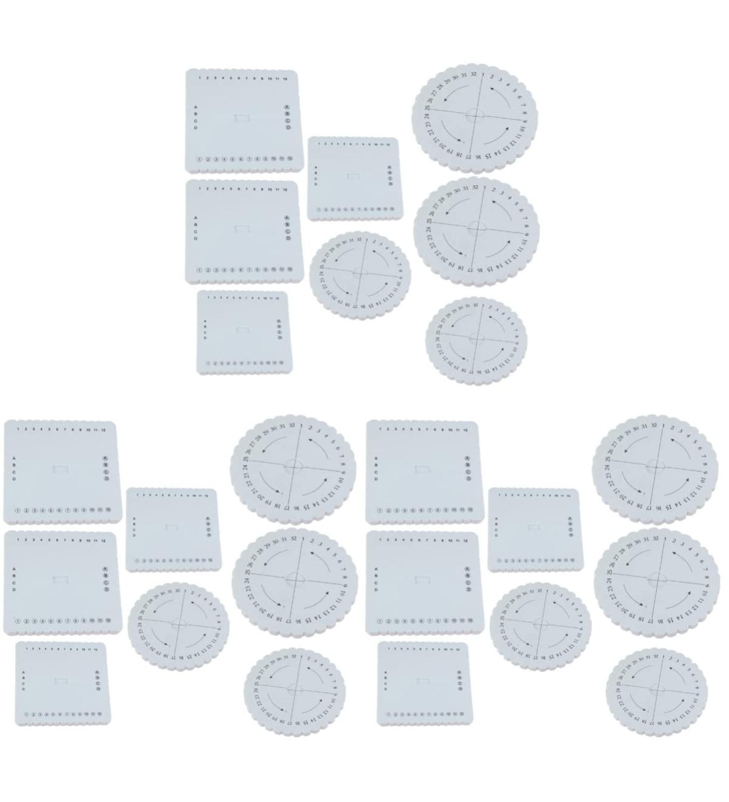 24pcs Beaded Accessories Foam DIY Kumihimo Eva Round Knitting Plates Set - Buy Online on SooperMarket.com