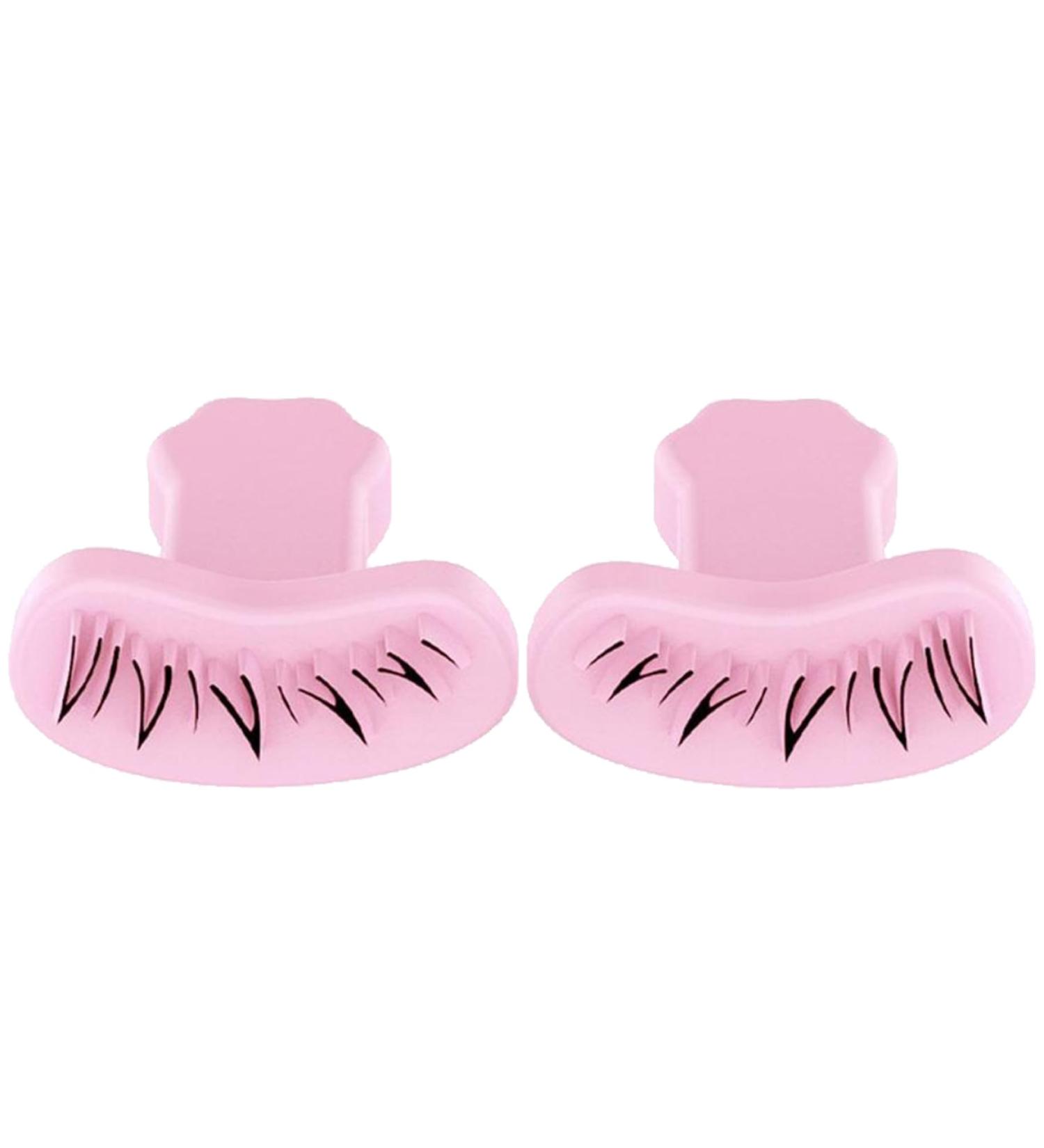 Eyelash Stamp for Beginner 1 Pair DIY Natural Long Lasting Lower Lash Stamp for Makeup Silicone Eyelash Stamps Tool for Woman Girls Style 2 Eyelash Stamps Tool Pink - Buy Online on SooperMarket.com