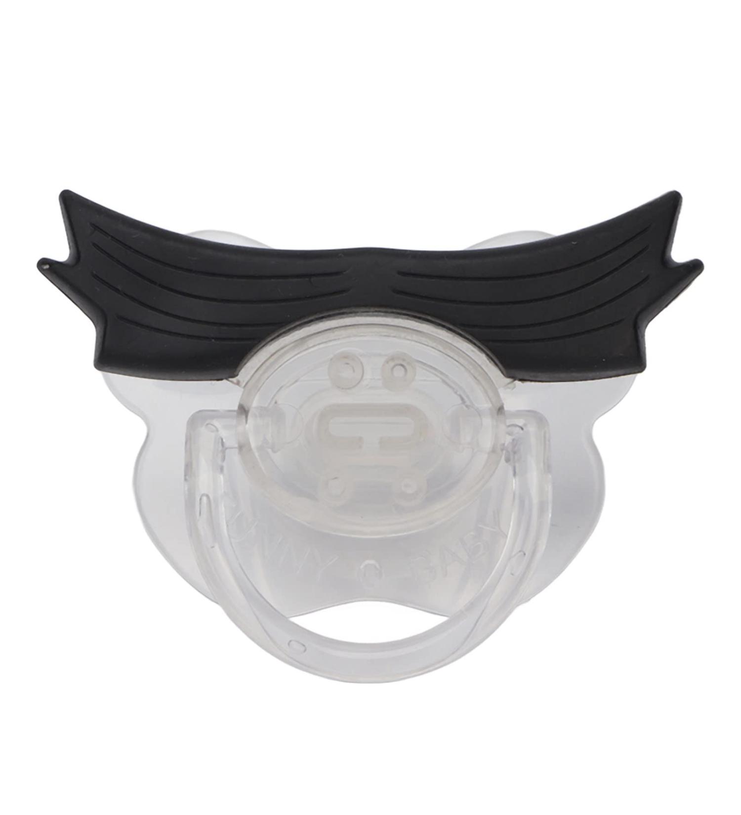 Funny Beard Baby Pacifier | Safe Lightweight Thumb Type for Newborns - International Shipping - Buy Online on SooperMarket.com