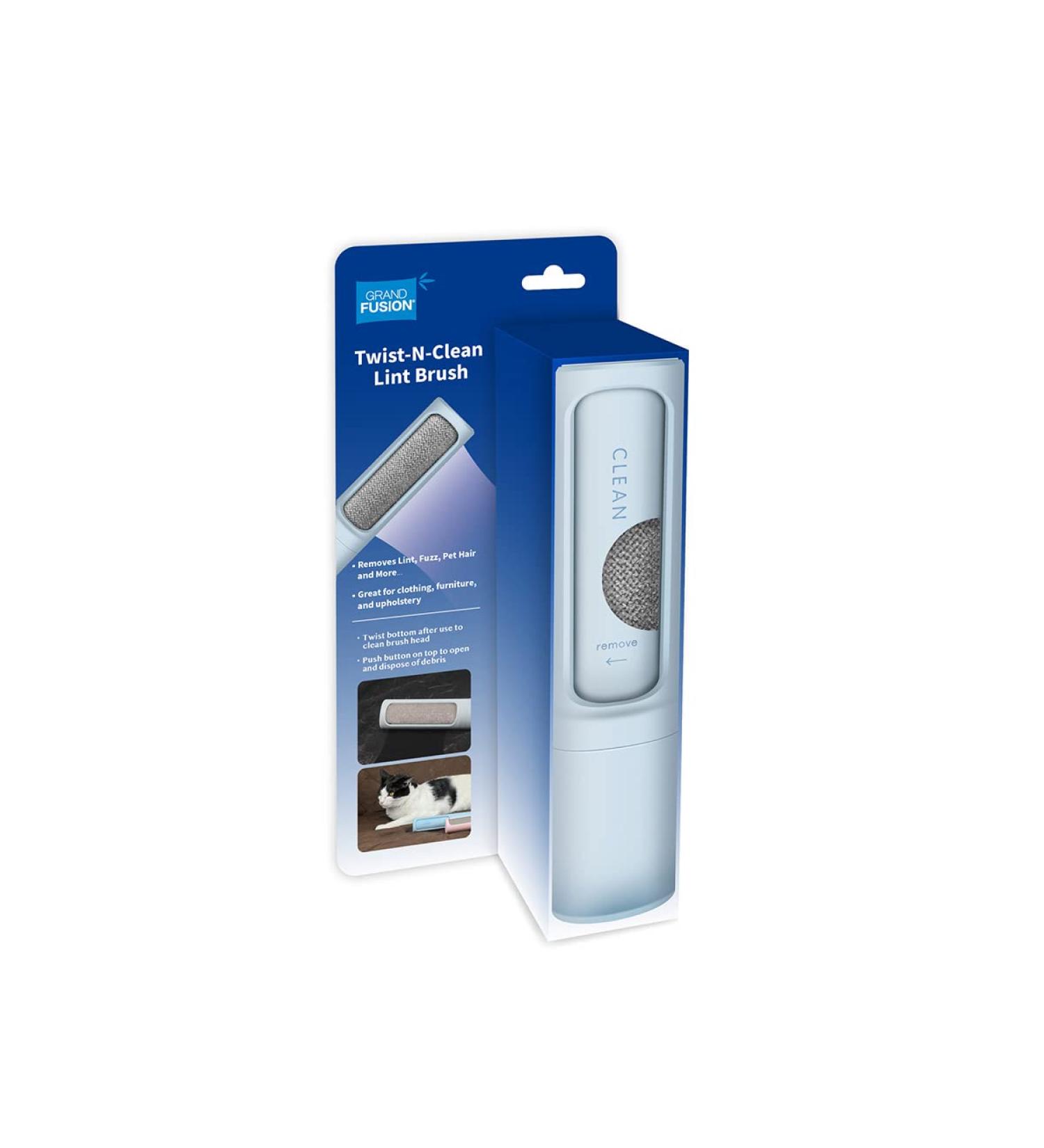 Twist N Clean 2-in-1 Lint Remover & Brush - Pet Hair Remover for Fuzz & More - International Shipping Available - Buy Now - Buy Online on SooperMarket.com