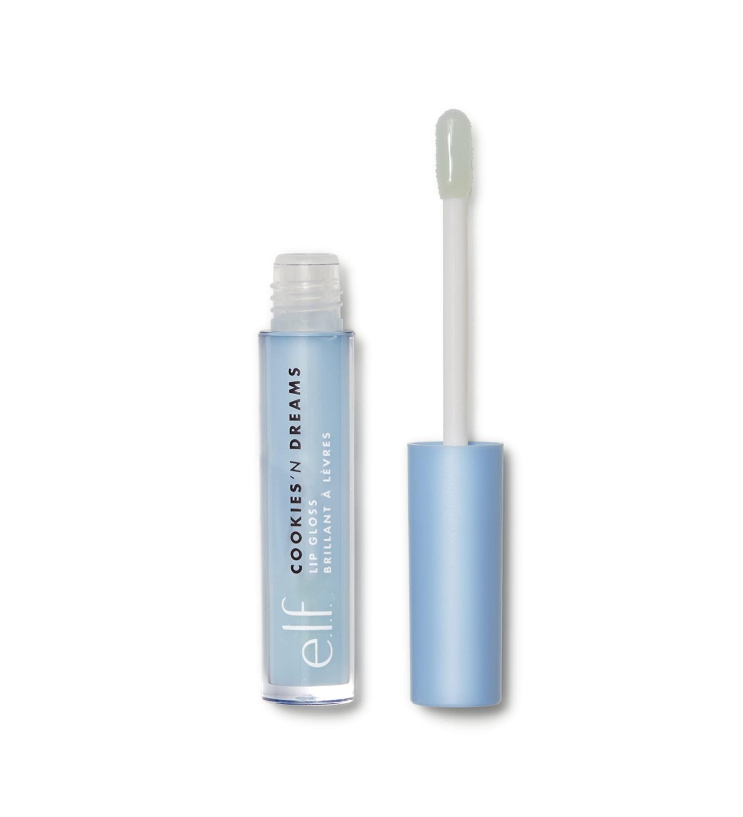 e.l.f. Cookies 'N Dreams Lip Gloss - Limited Edition, Non-Sticky & Creamy with Shiny Finish - Buy Online on SooperMarket.com