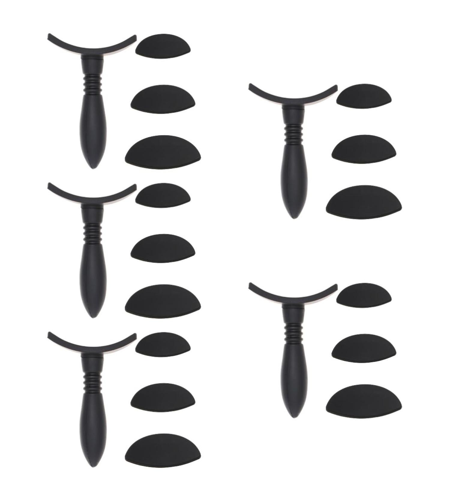 Healeved 5 Sets Eye Shadow Stamp Practical Eyeshadow Stamp Make up Accessories Makeup Tool Black - Buy Online on SooperMarket.com