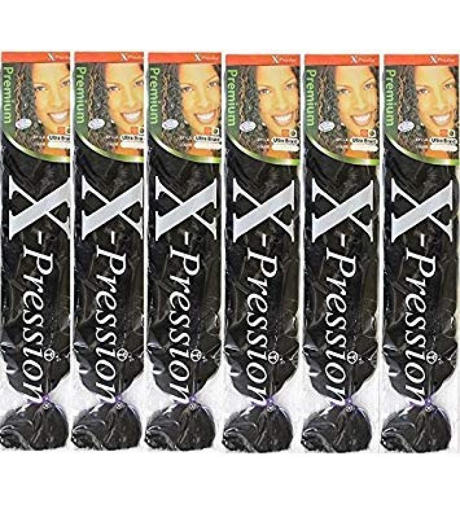 x-pression Premium Original Ultra Braid. - Color 33 (Pack of 6) 82 inch 33 82 inch