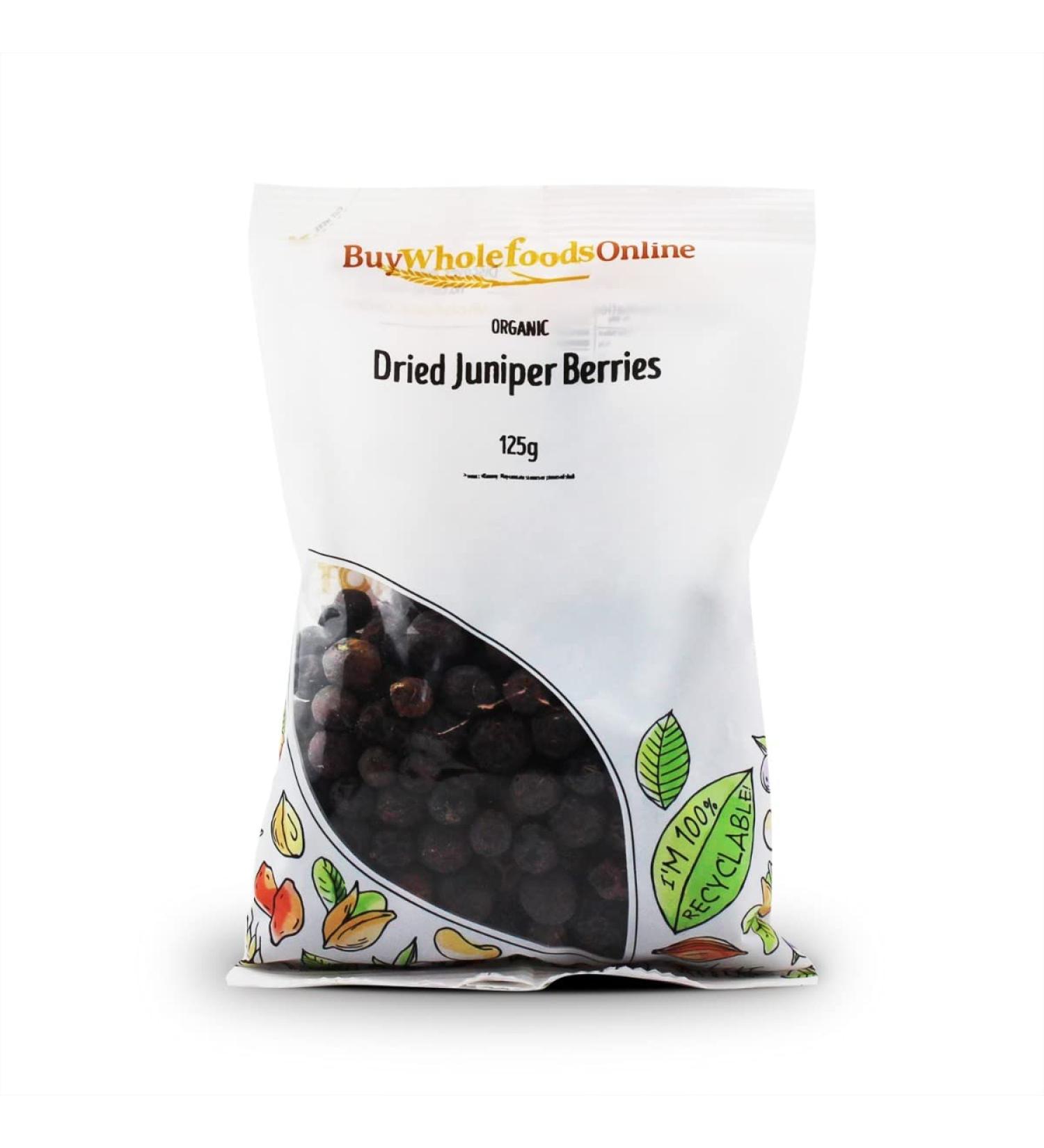 Organic Dried Juniper Berries 125g (BWFO)