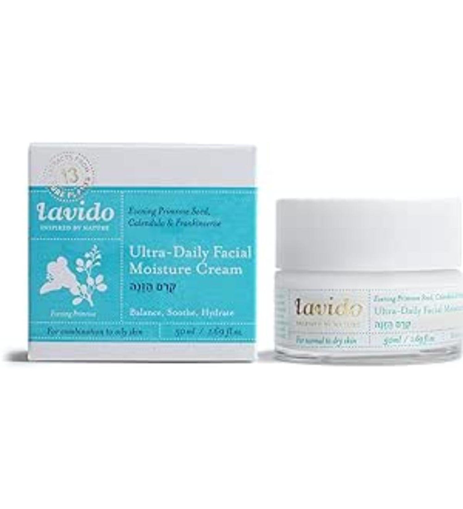 Lavido Natural Ultra Daily Moisture Cream - Clean Non-Toxic Skincare | 1.69 fl oz (50 ml) - Shop Internationally - Buy Online on SooperMarket.com