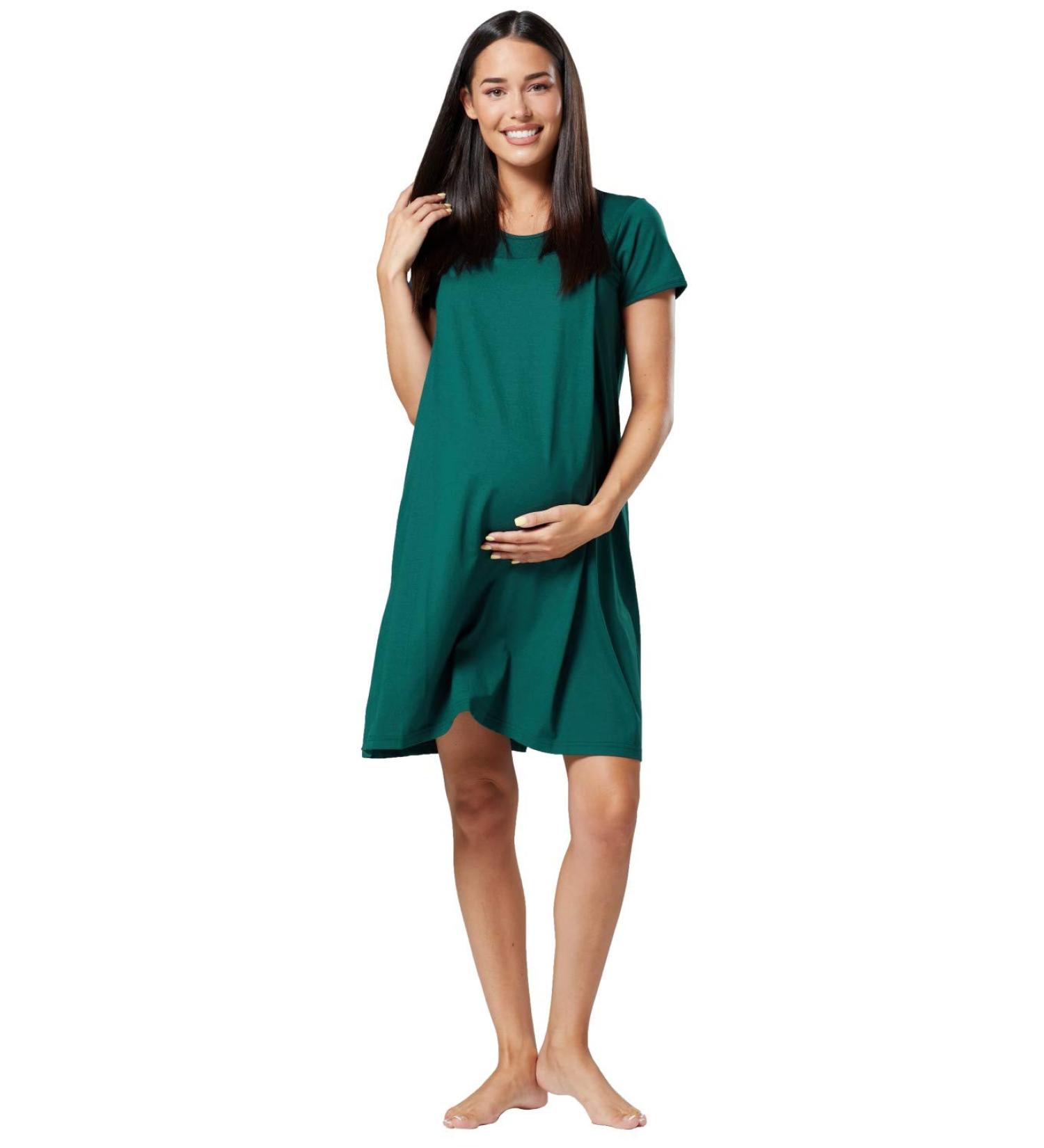 HAPPY MAMA Women's Labor Delivery Hospital Gown Breastfeeding Maternity - Dark Green - Buy Online on SooperMarket.com
