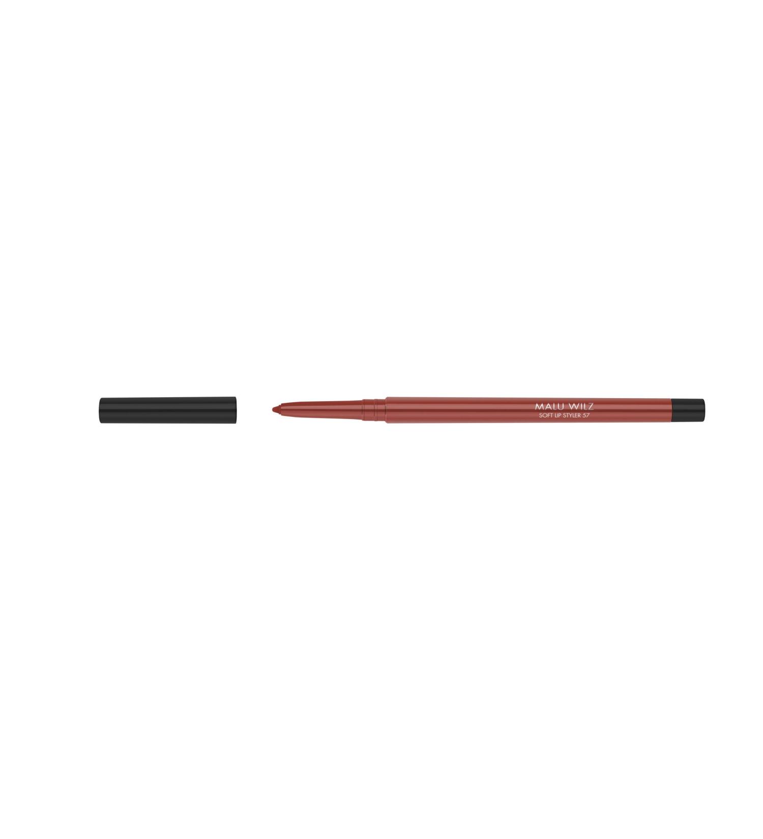 Malu Wilz Soft Lip Styler No. 57 Light Maroon - Lipliner Right -back lip contour pencil long -lasting & well -covering ensures smooth lips