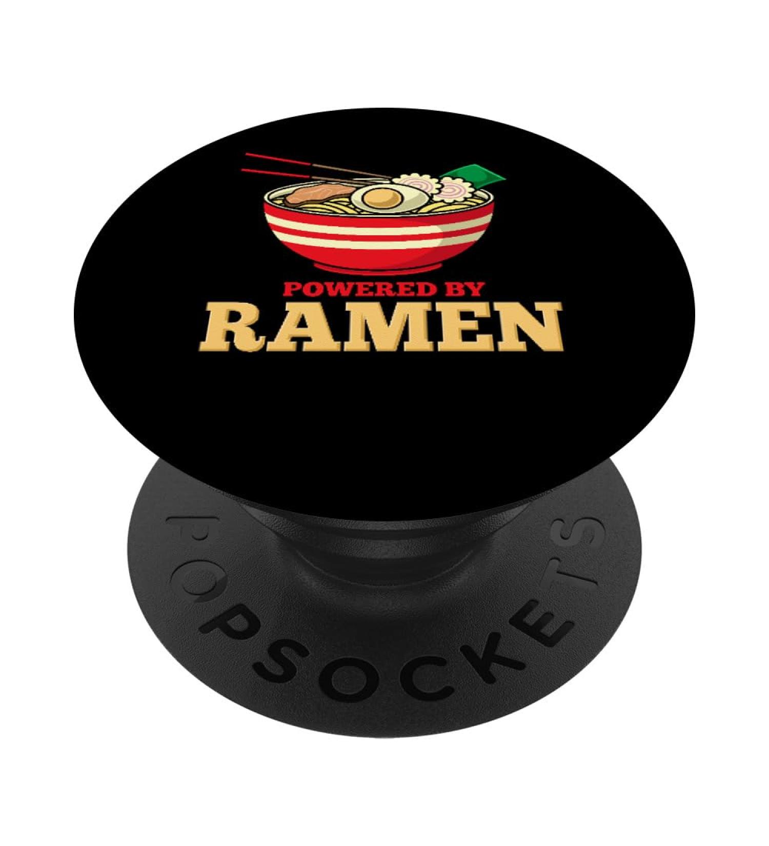 Powered By Ramen Japanese Anime Noodles PopSockets Swappable PopGrip Standard - Buy Online on SooperMarket.com