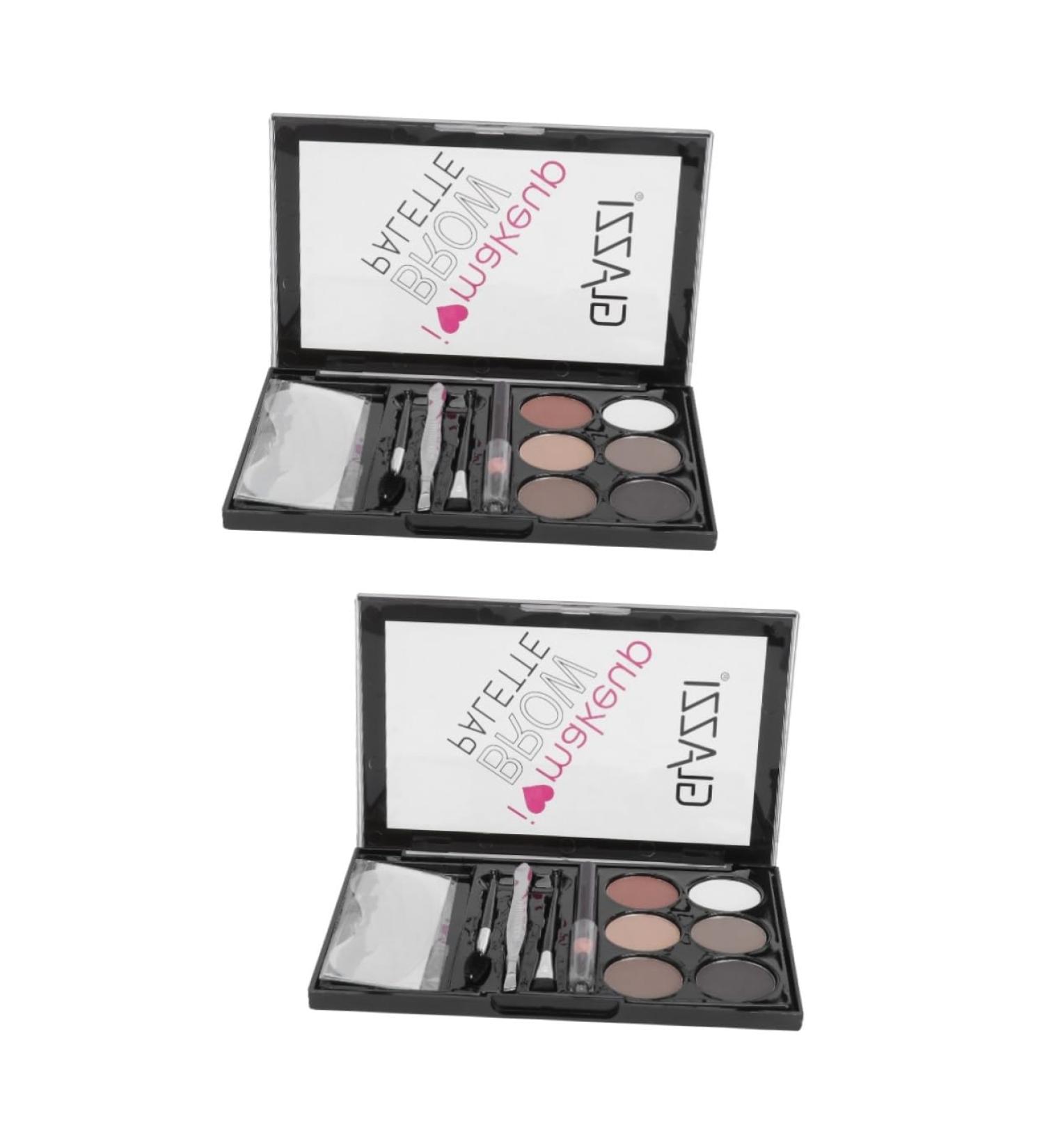 WOONEKY 2 Sets Eyebrow Powder Set Brow Pencil Eyeshadow Beauty Cosmetics Pallet Eyebrow Sissor Kit Lit Abs - Buy Online on SooperMarket.com