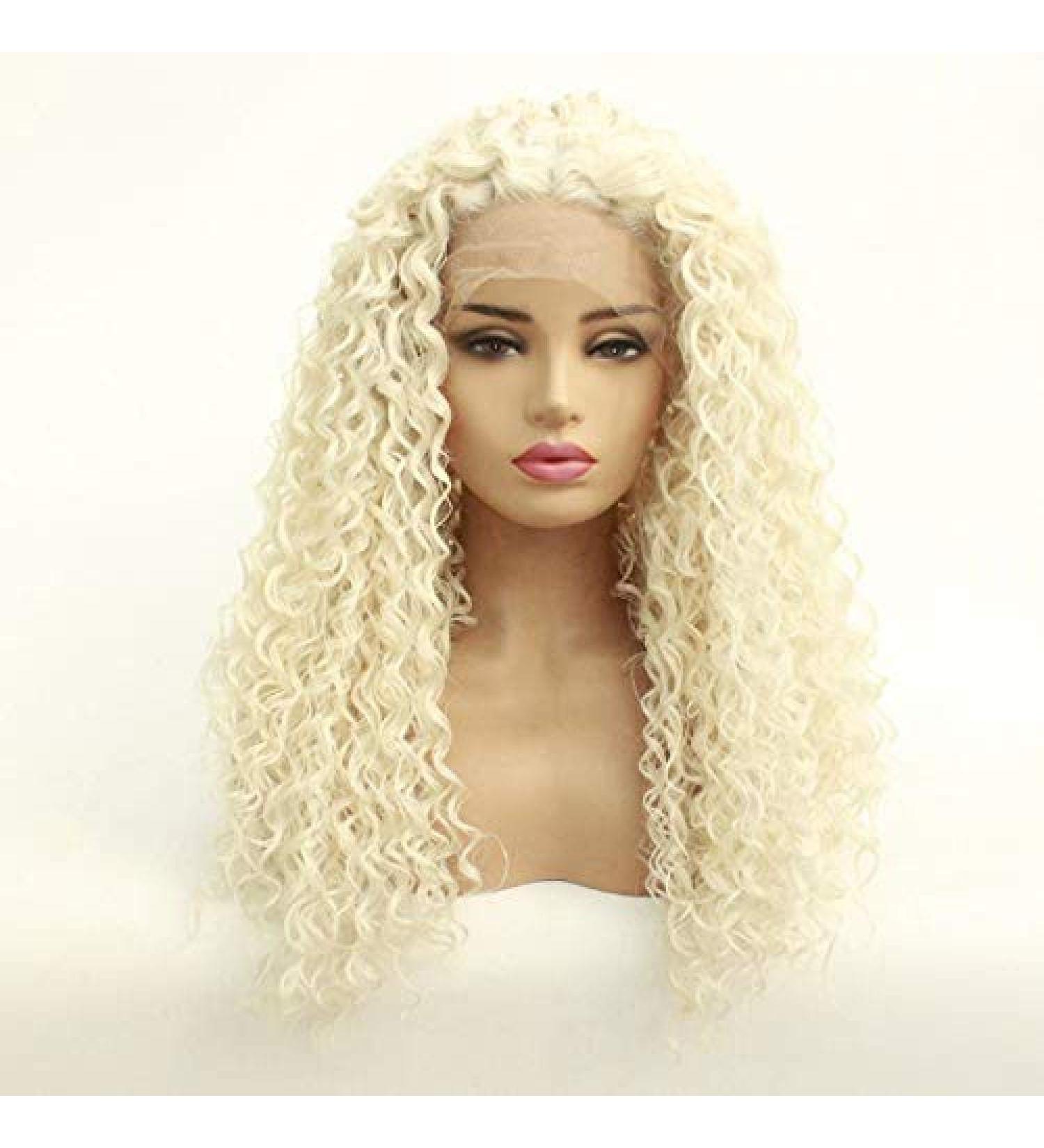 Buy Bghjue Women's Short Curly Kinky Wig - Fluffy Wavy Synthetic Afro Hair with Bangs & Free Cap - International Shipping Available - Buy Online on SooperMarket.com
