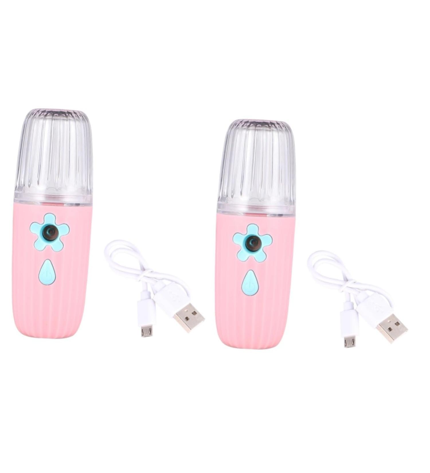 Baluue 2 Pcs Hydrating Instrument Face For Skin Hydration Mist Beauty Sprayer Facial Mister Abs Pink - Buy Online on SooperMarket.com