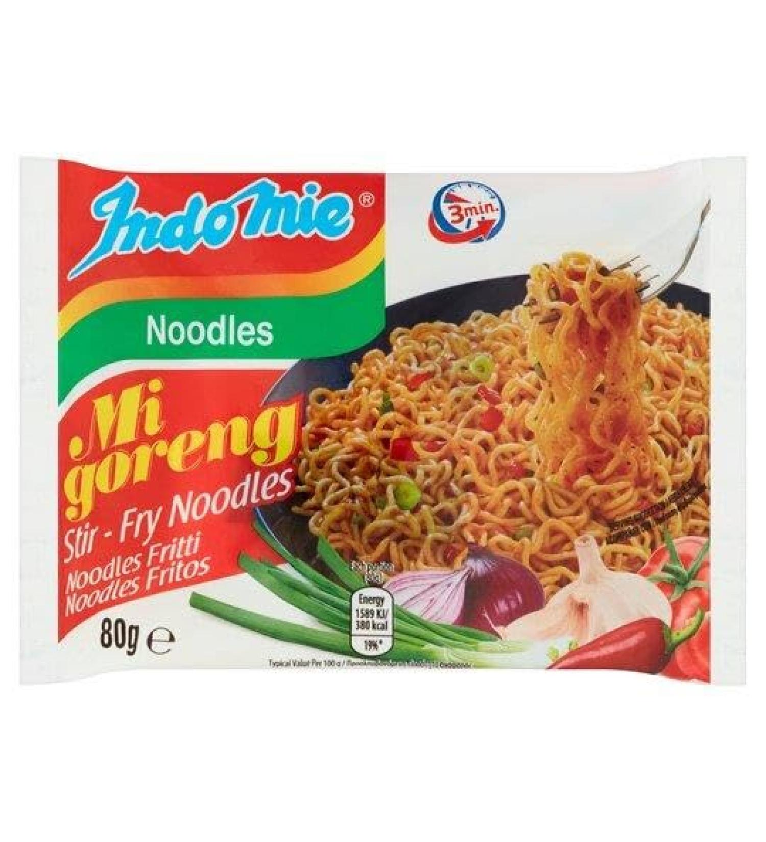 Indomie Mi Goreng Stir Fry Noodles 80g Pack of 40 by Purple Pantry Foods - Buy Online on SooperMarket.com