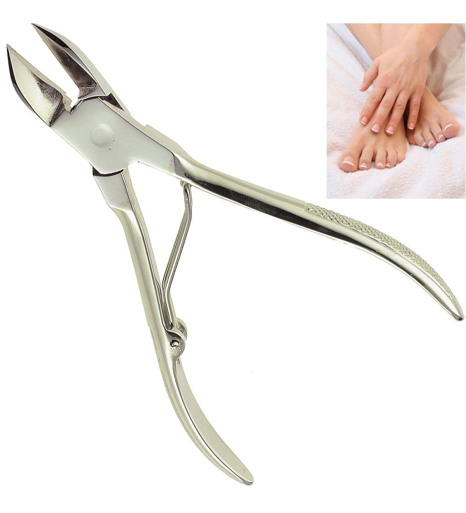 Camila Solingen CS12 Professional 4 Fingernail Toenail Nipper/Cutter - Heavy Duty Precision Stainless Steel Blade - Solingen Germany (Silver) - Buy Online on SooperMarket.com