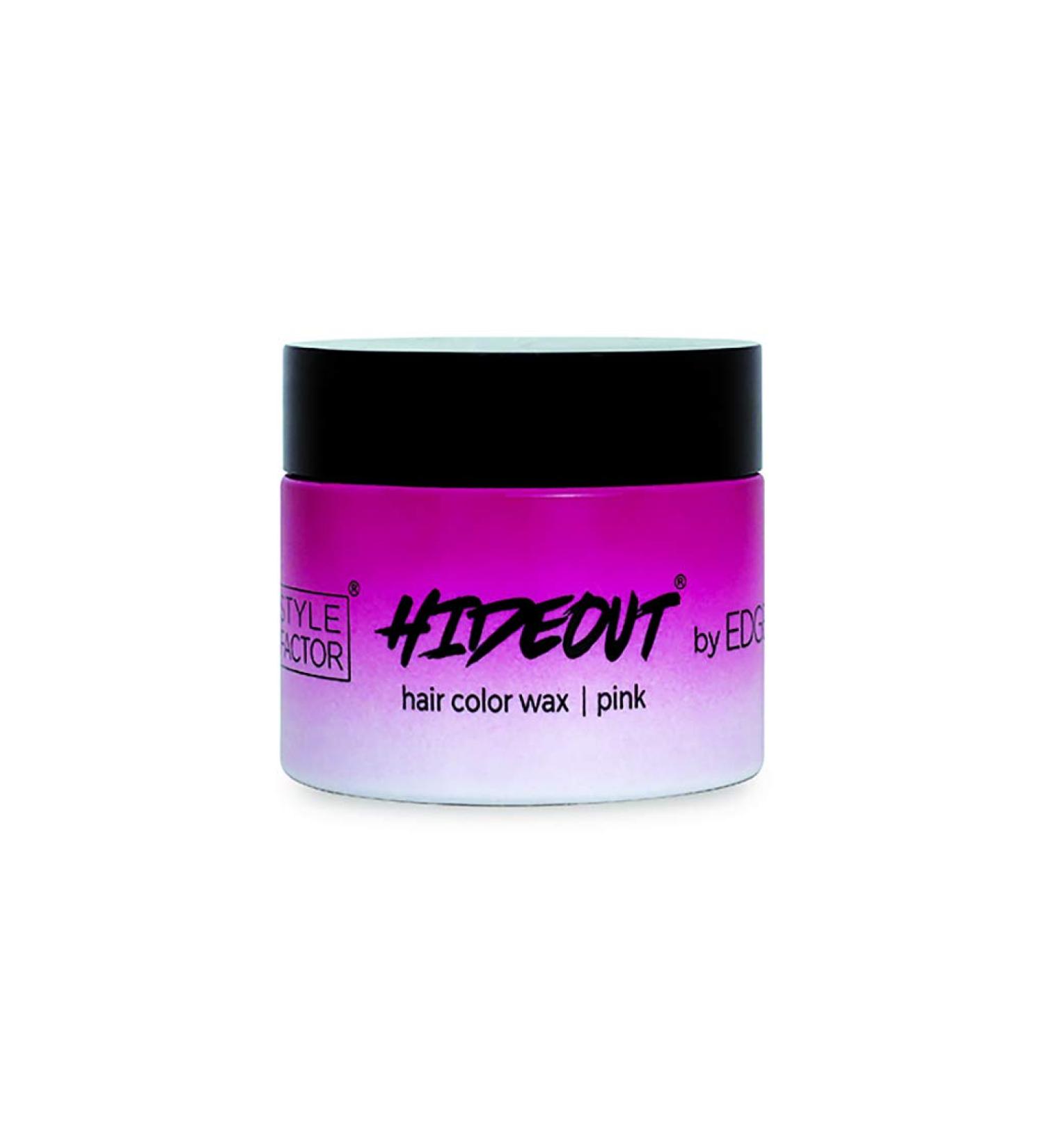 Edge Booster Style Factor HIDEOUT Hair Color Wax Mini 1.7 Oz (Pink)