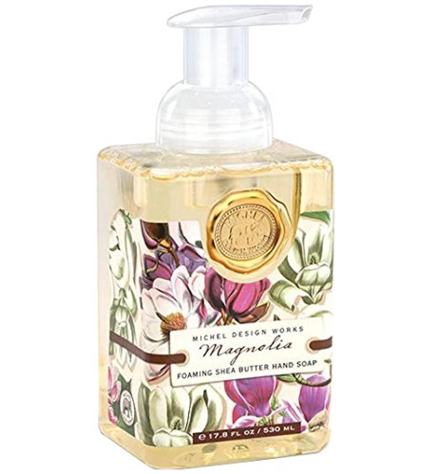 Michel Design Works Foaming Hand Soap  17.8-Ounce  Magnolia Floral notes of magnolia  jasmine and honeysuckle with hints of violet and bergamot. 17.8 Ounce